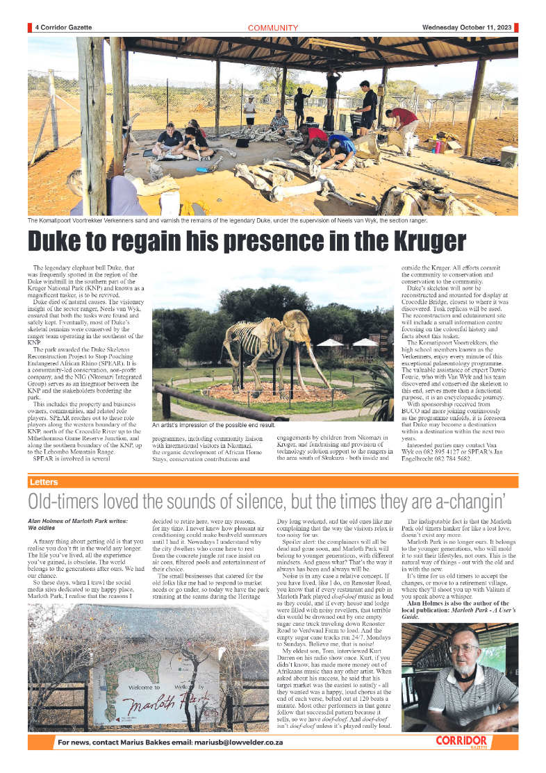 Corridor Gazette 11 October 2023 page 4
