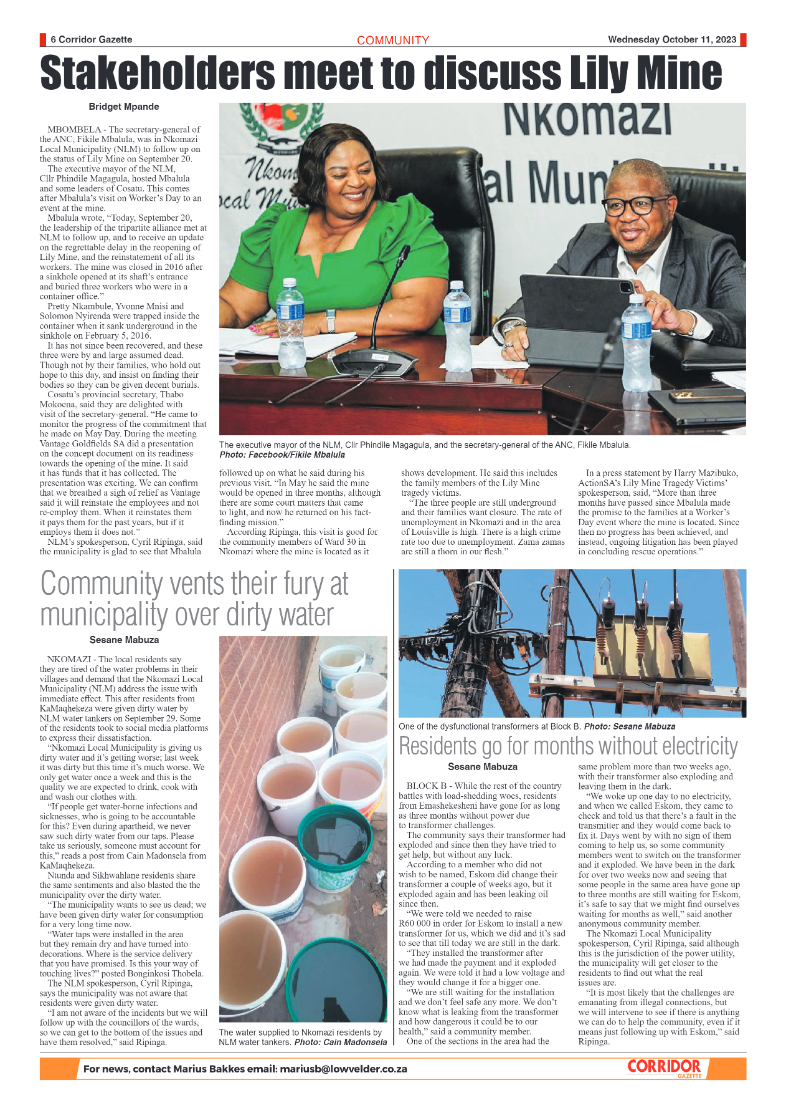 Corridor Gazette 11 October 2023 page 6
