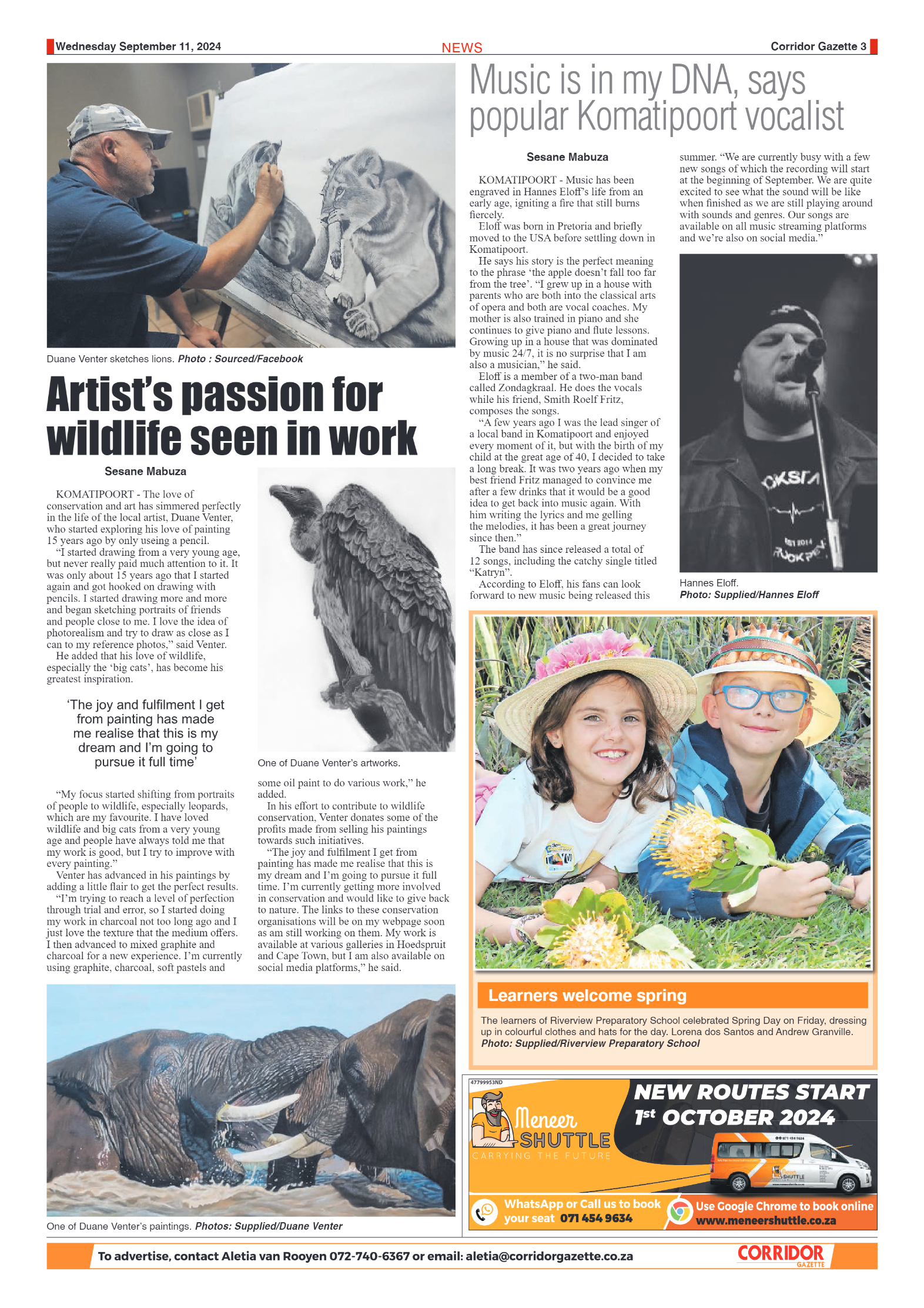 Corridor Gazette 11 September 2024 page 3