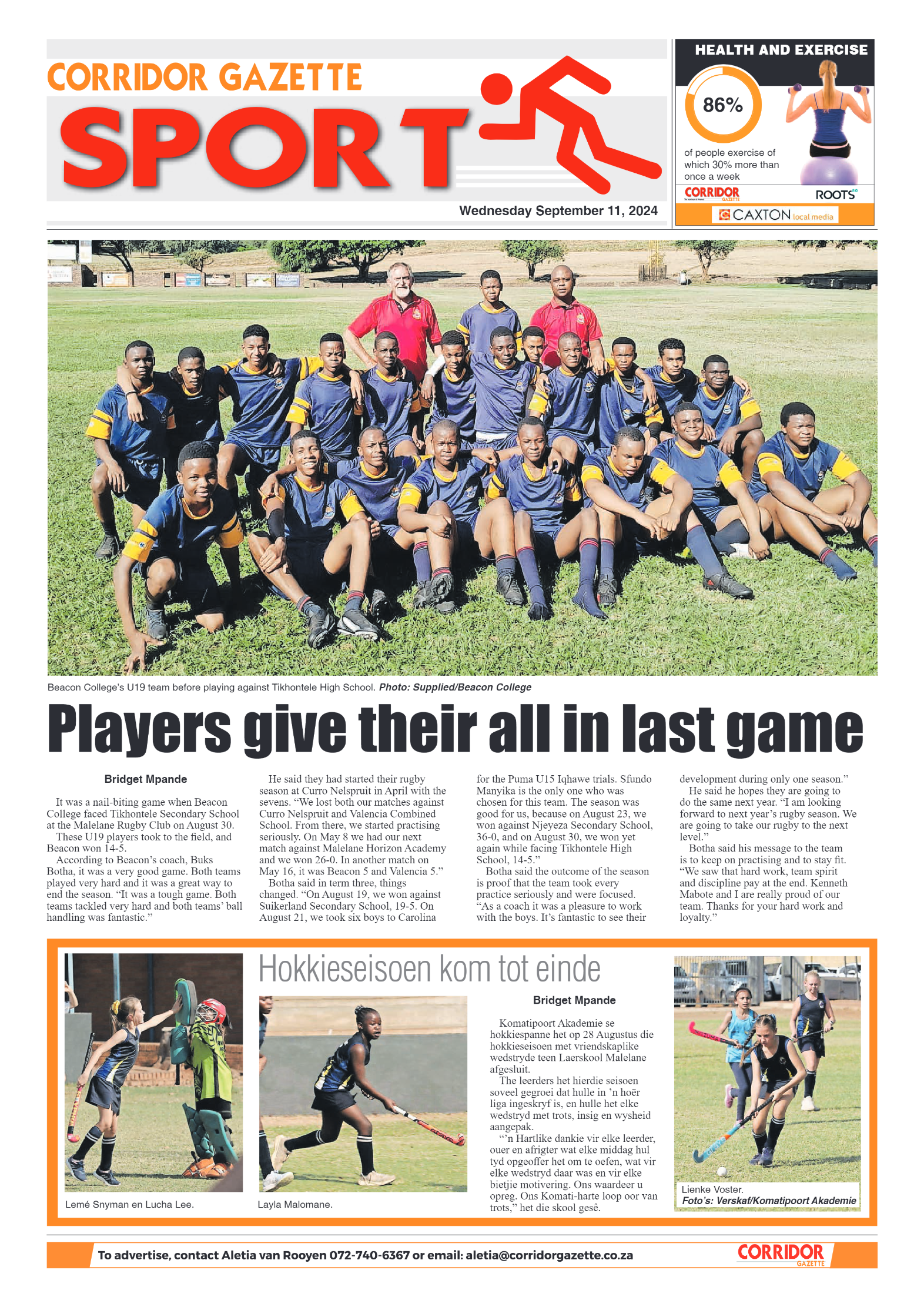 Corridor Gazette 11 September 2024 page 8