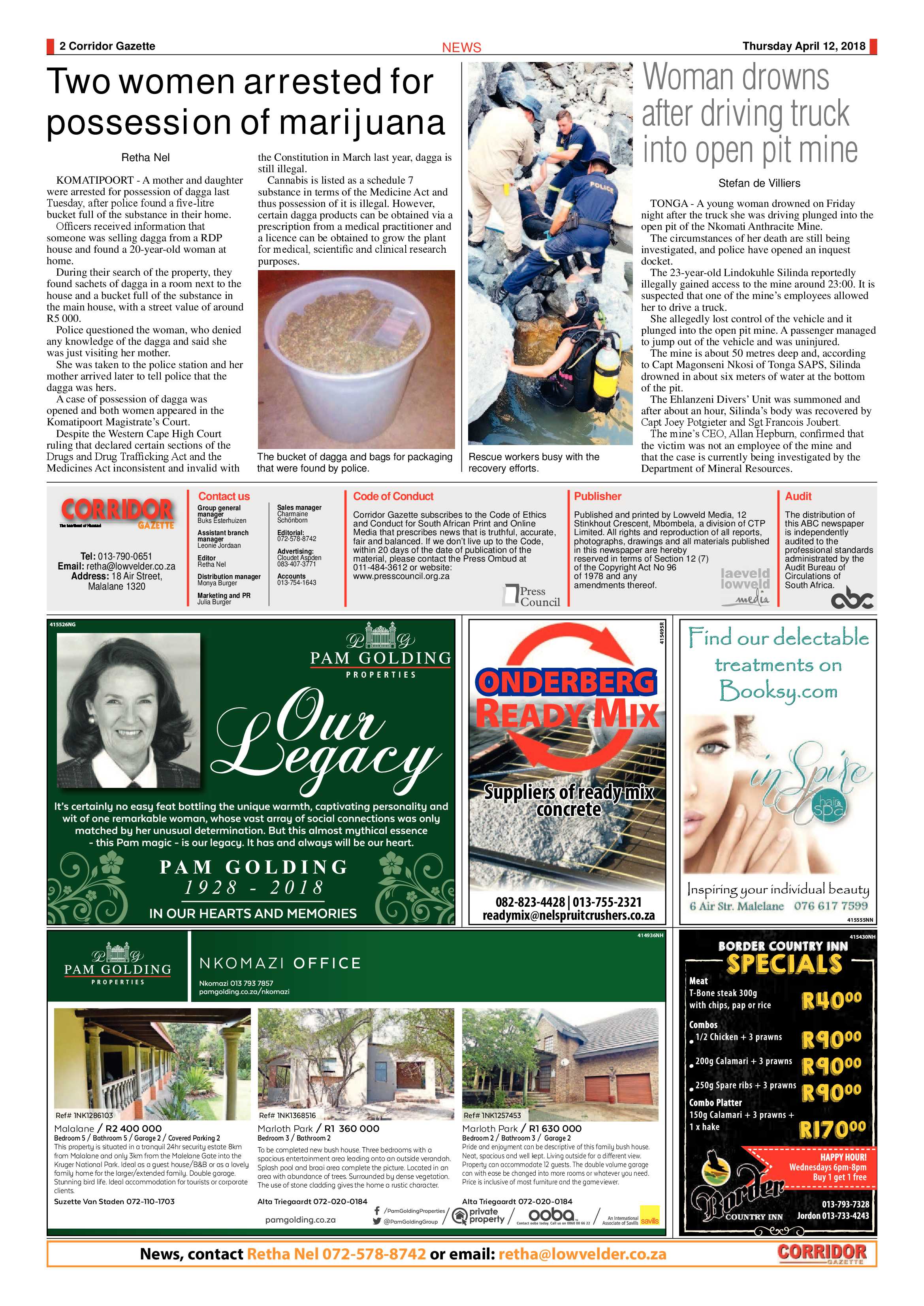 Corridor Gazette 12 April 2018 page 2