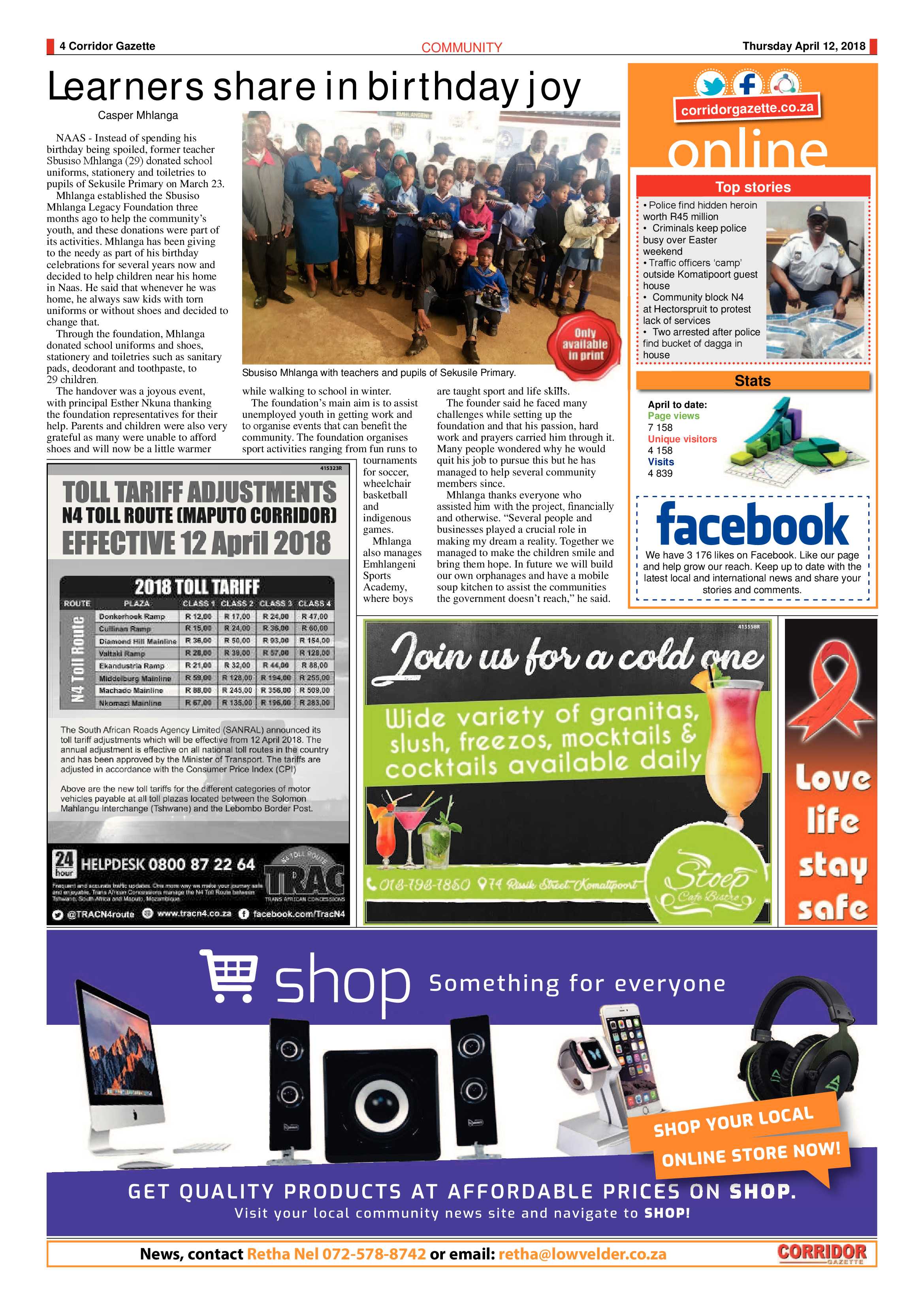 Corridor Gazette 12 April 2018 page 4