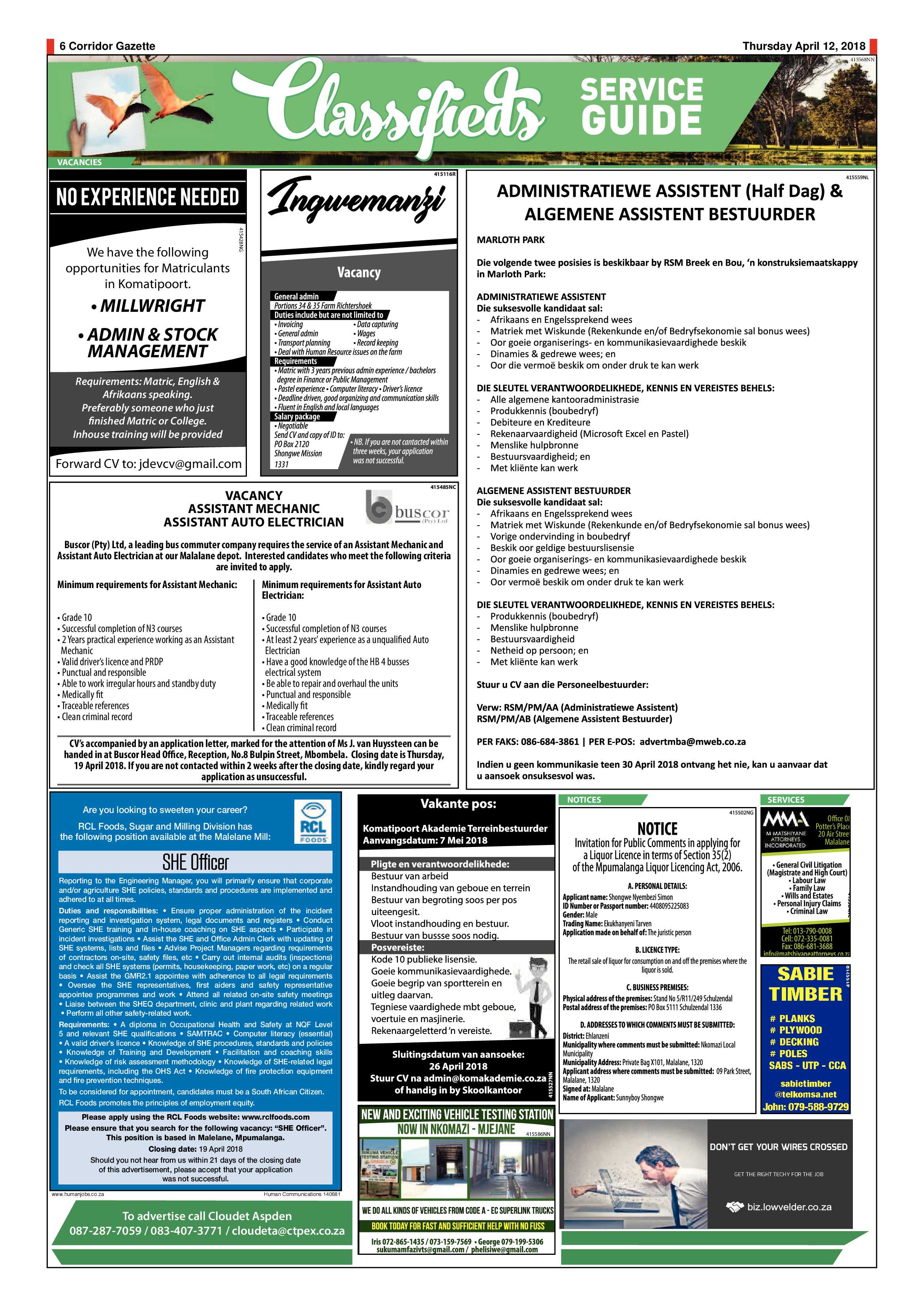 Corridor Gazette 12 April 2018 page 6