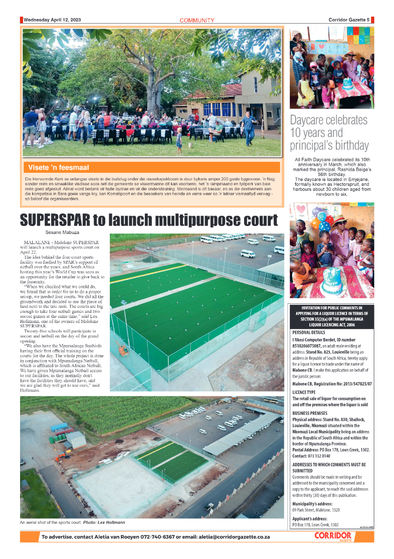 Corridor Gazette 12 April 2023 page 5