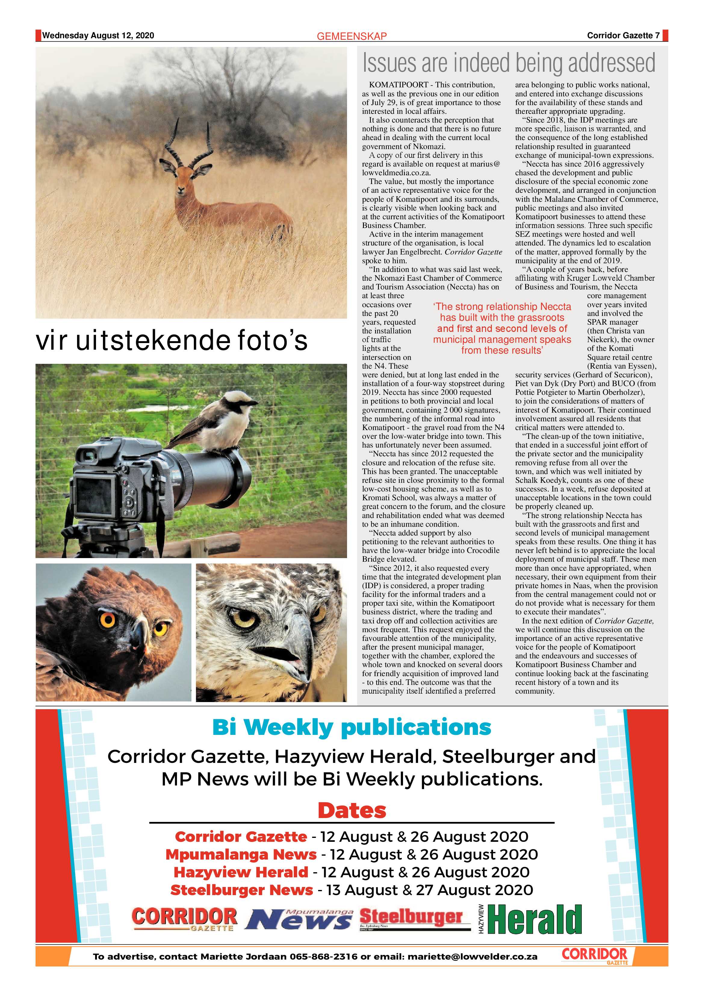 Corridor Gazette 12 August 2020 page 7