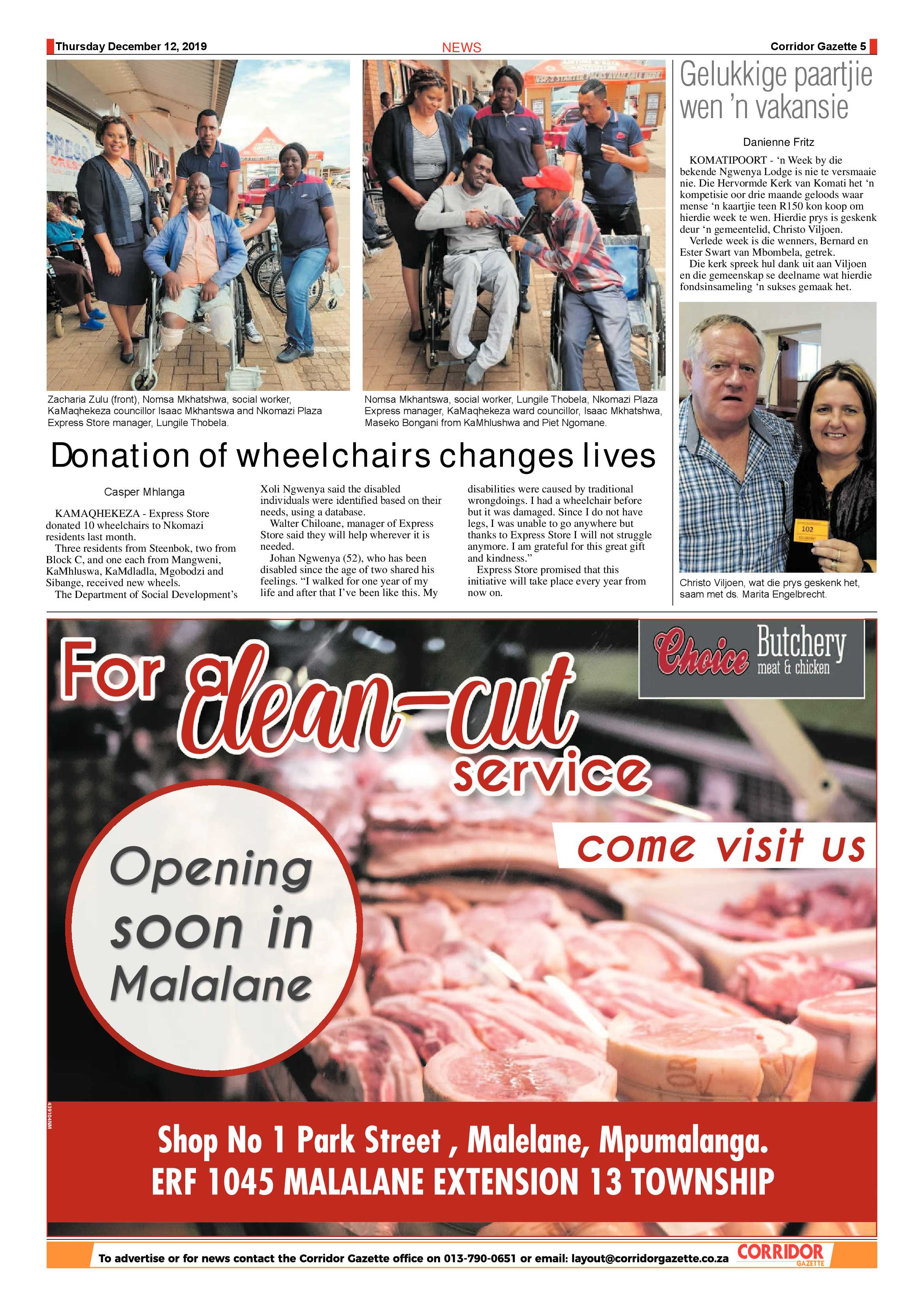 Corridor Gazette 12 December 2019 page 5