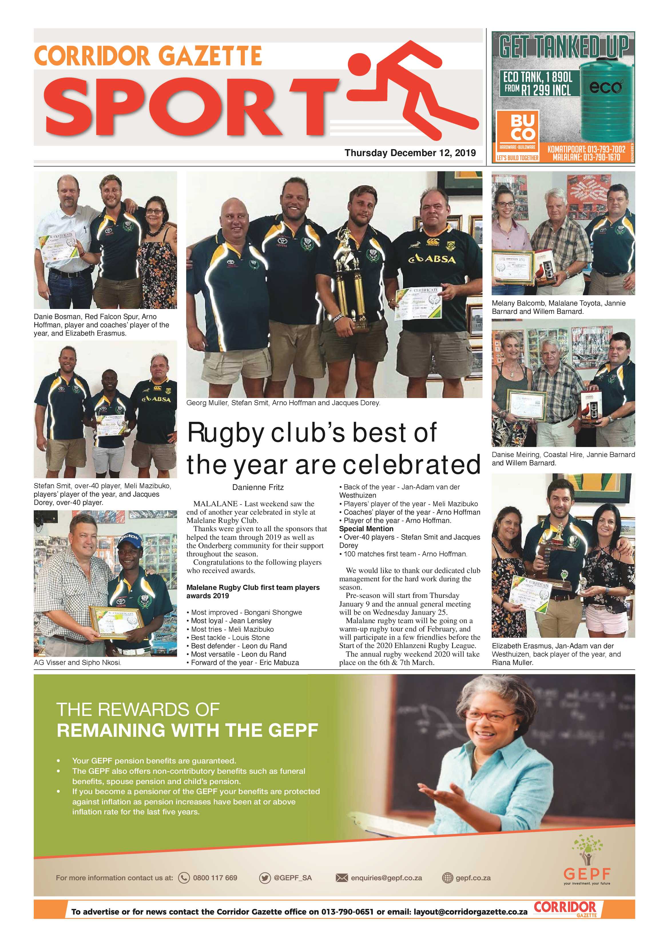 Corridor Gazette 12 December 2019 page 8