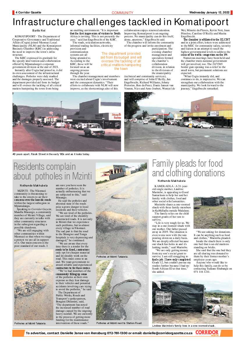 Corridor Gazette 12 January 2022 page 4