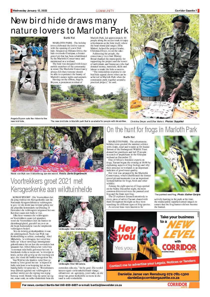 Corridor Gazette 12 January 2022 page 7