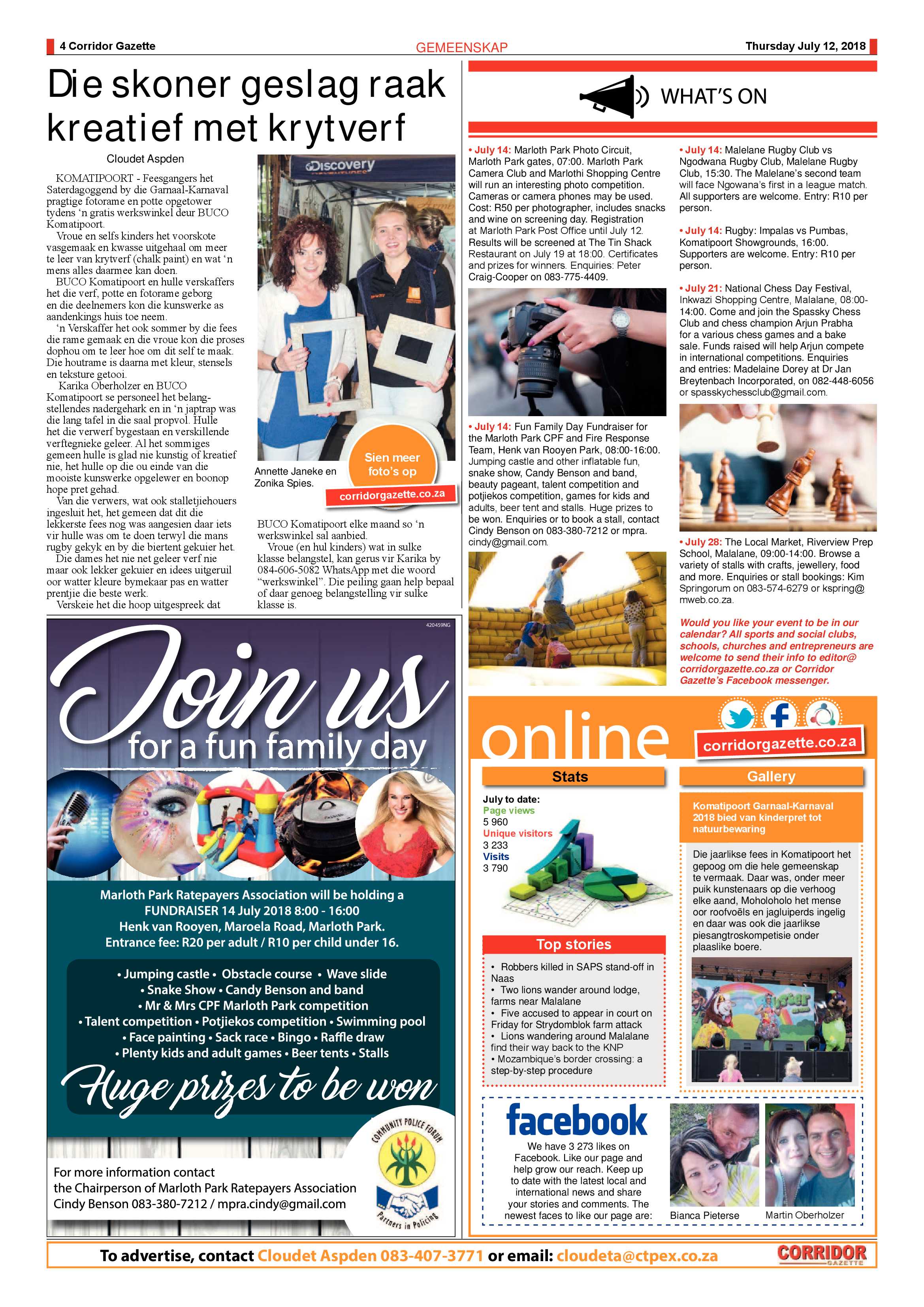 Corridor Gazette 12 July 2018 page 4