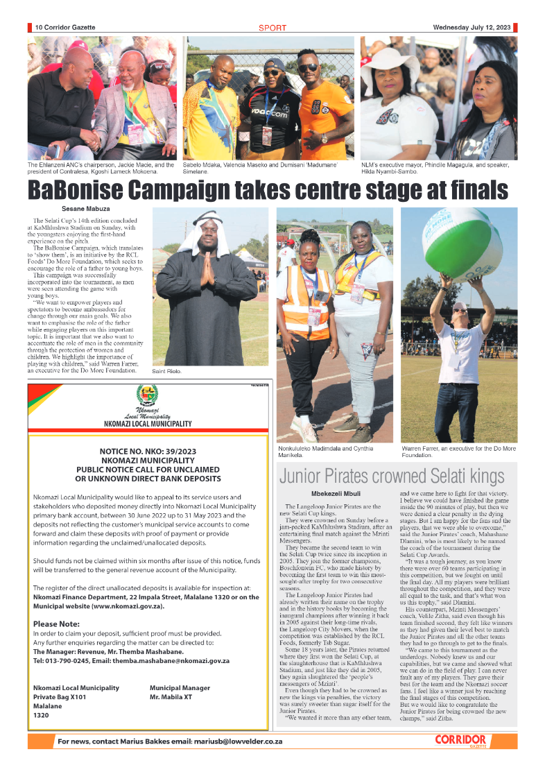 Corridor Gazette 12 July 2023 page 10