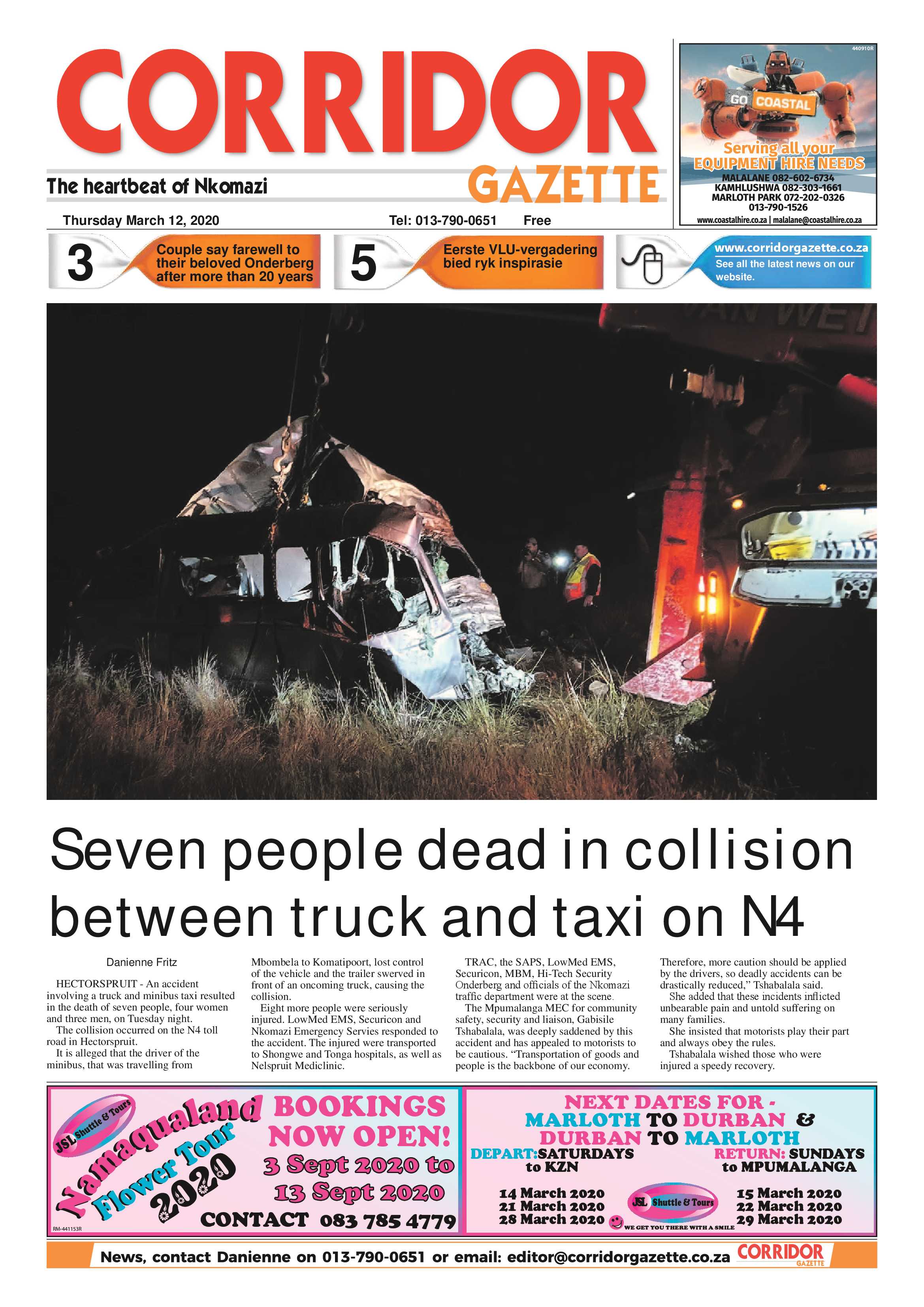 Corridor Gazette 12 March 2020 page 1