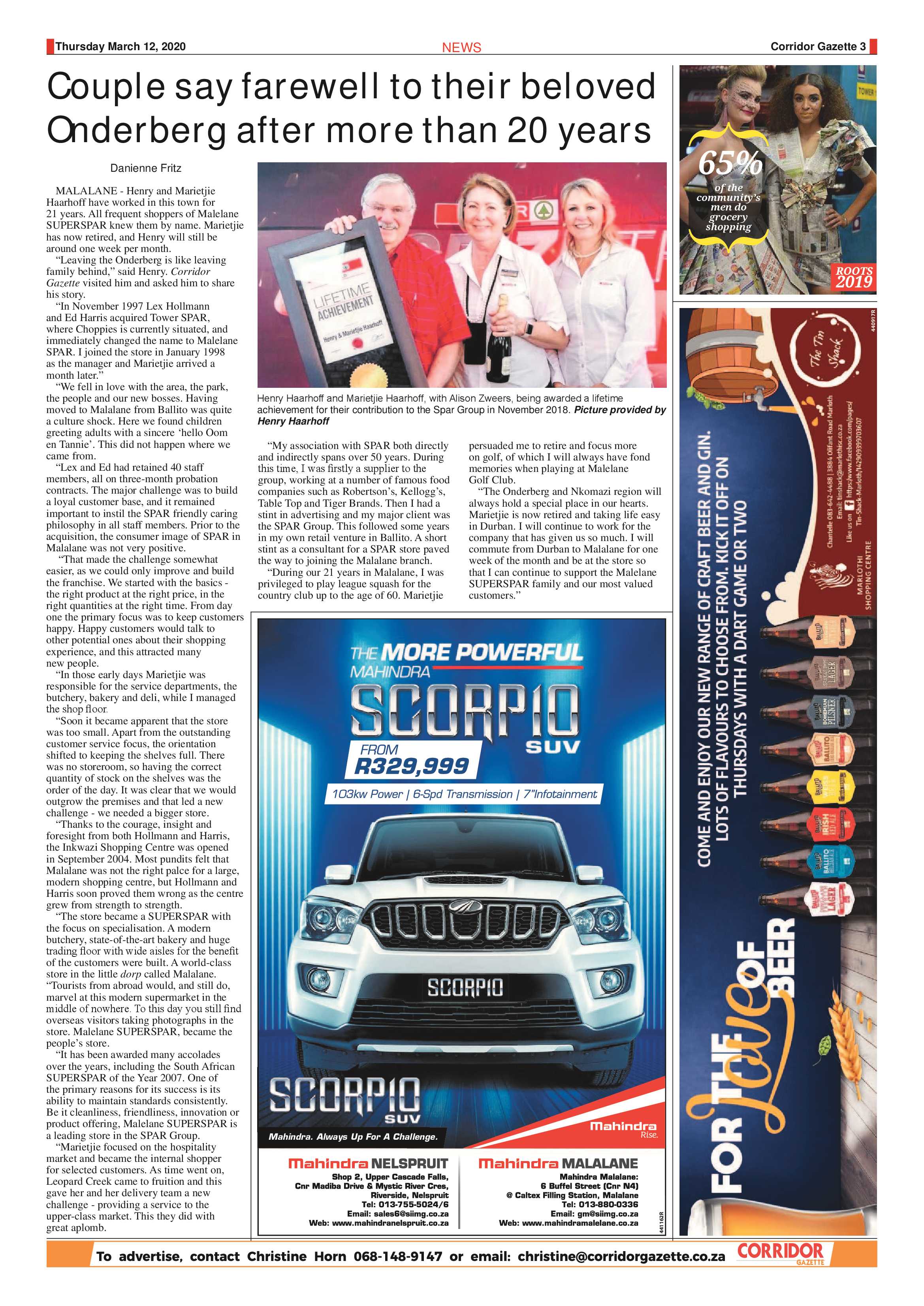 Corridor Gazette 12 March 2020 page 3