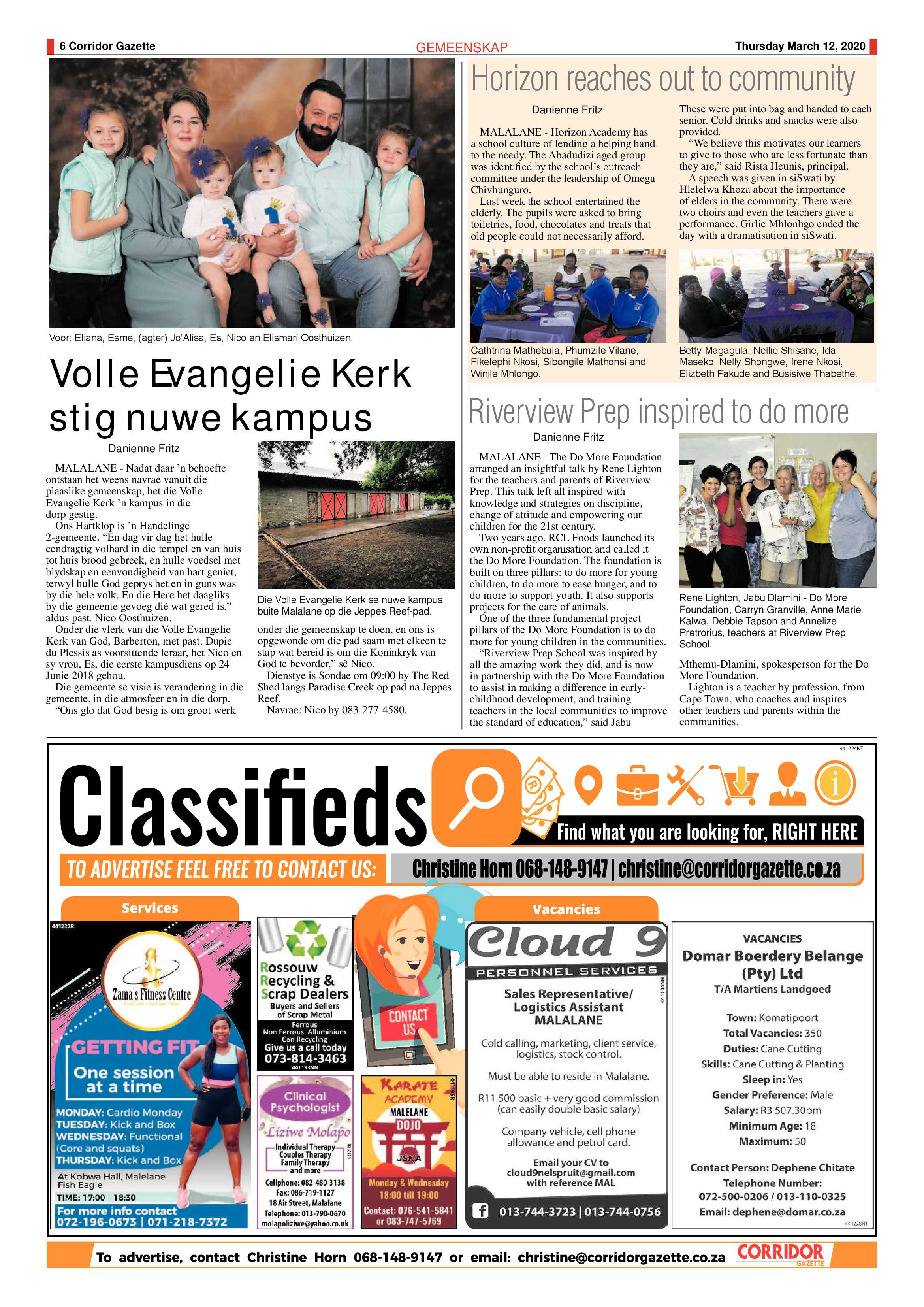 Corridor Gazette 12 March 2020 page 6