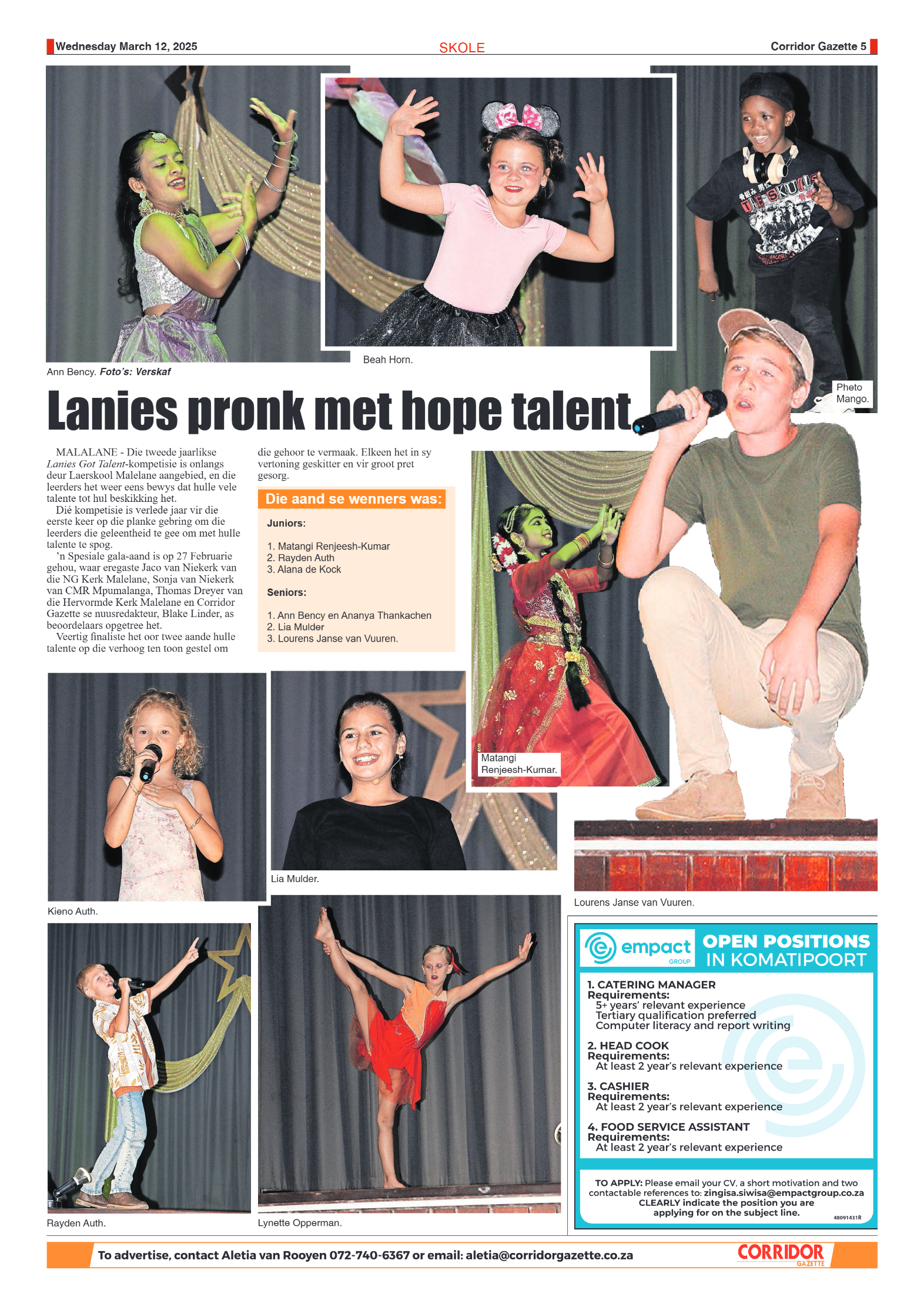 Corridor Gazette 12 March 2025 page 5