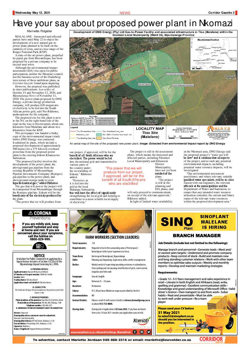 Corridor Gazette 12 May 2021 page 3