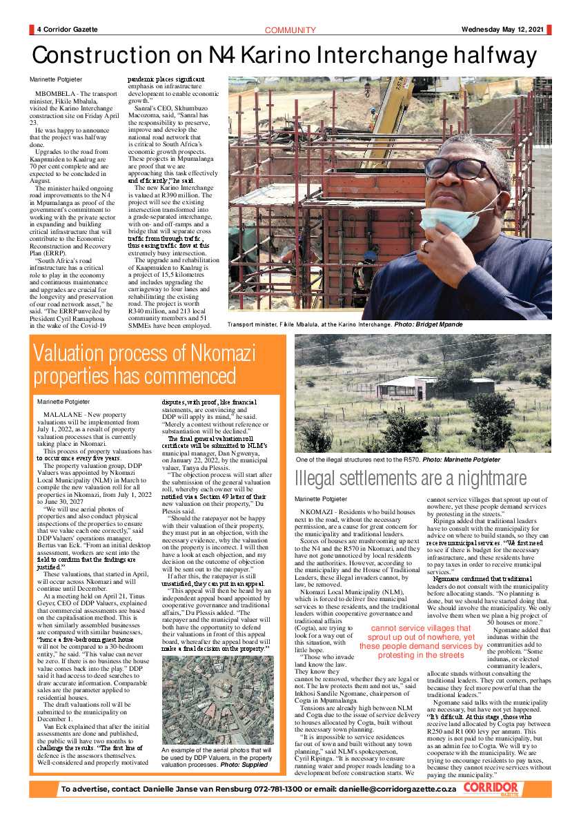 Corridor Gazette 12 May 2021 page 4
