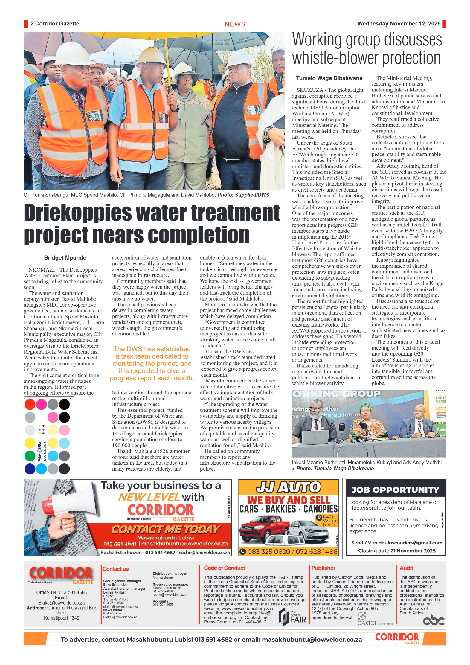 Corridor Gazette 12 November 2025 page 4