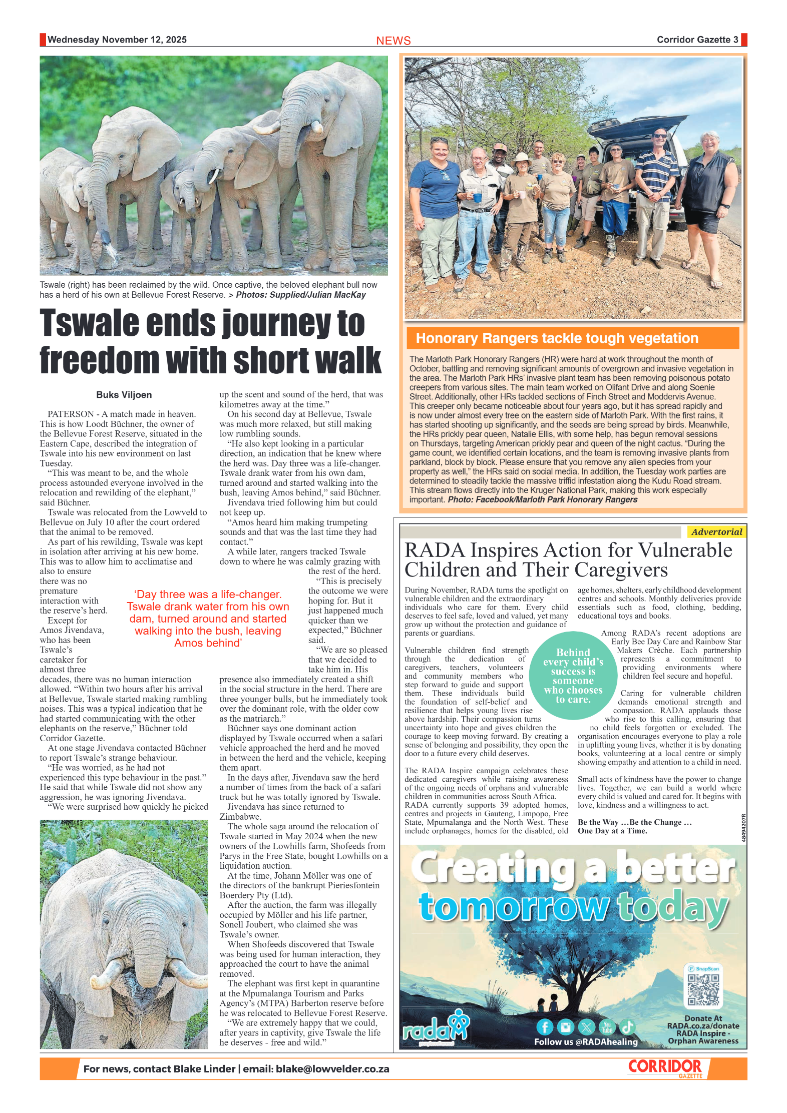 Corridor Gazette 12 November 2025 page 5