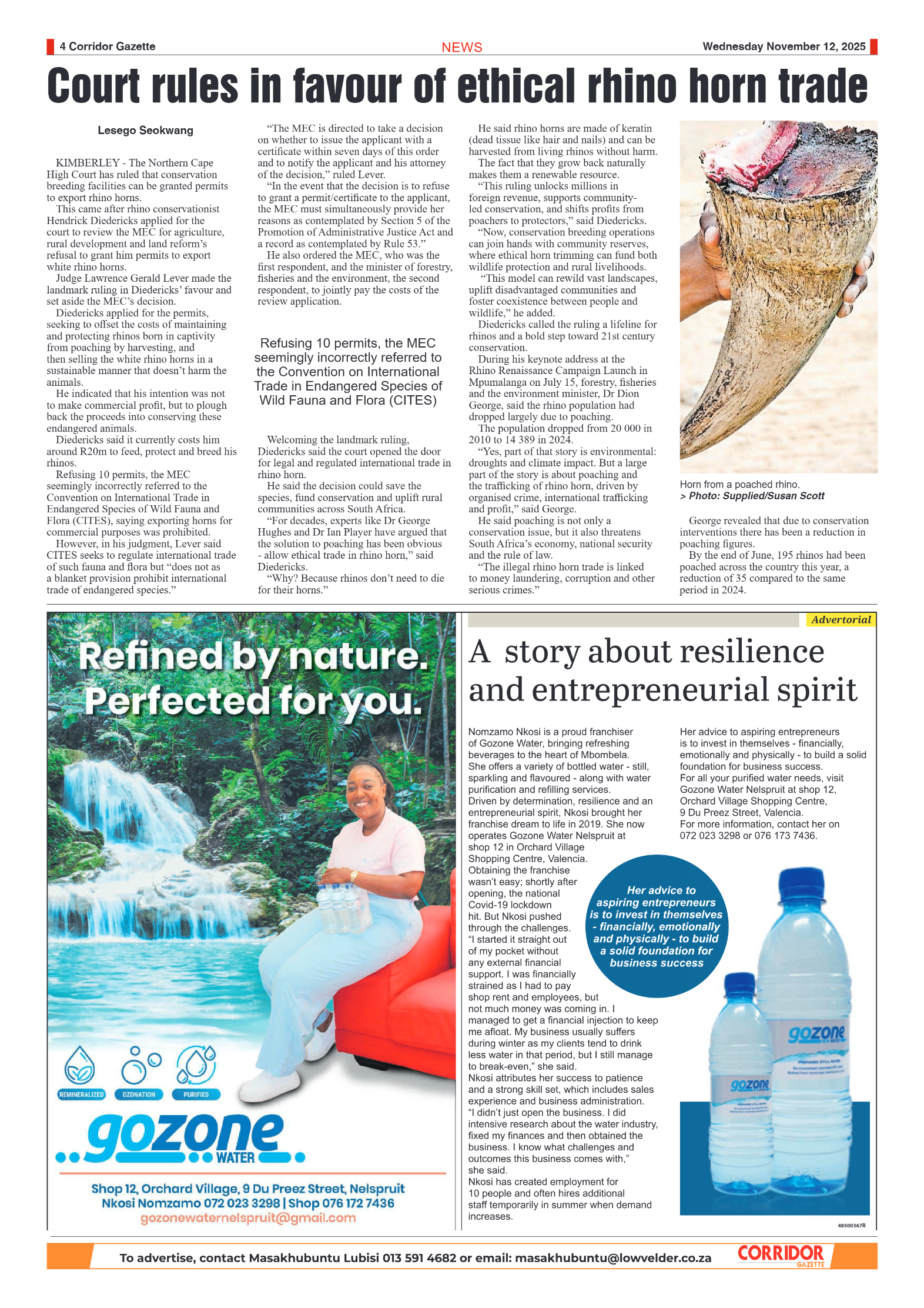 Corridor Gazette 12 November 2025 page 6