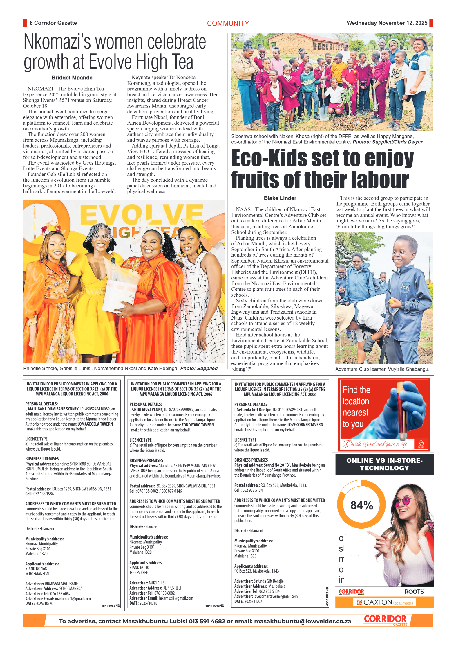 Corridor Gazette 12 November 2025 page 8