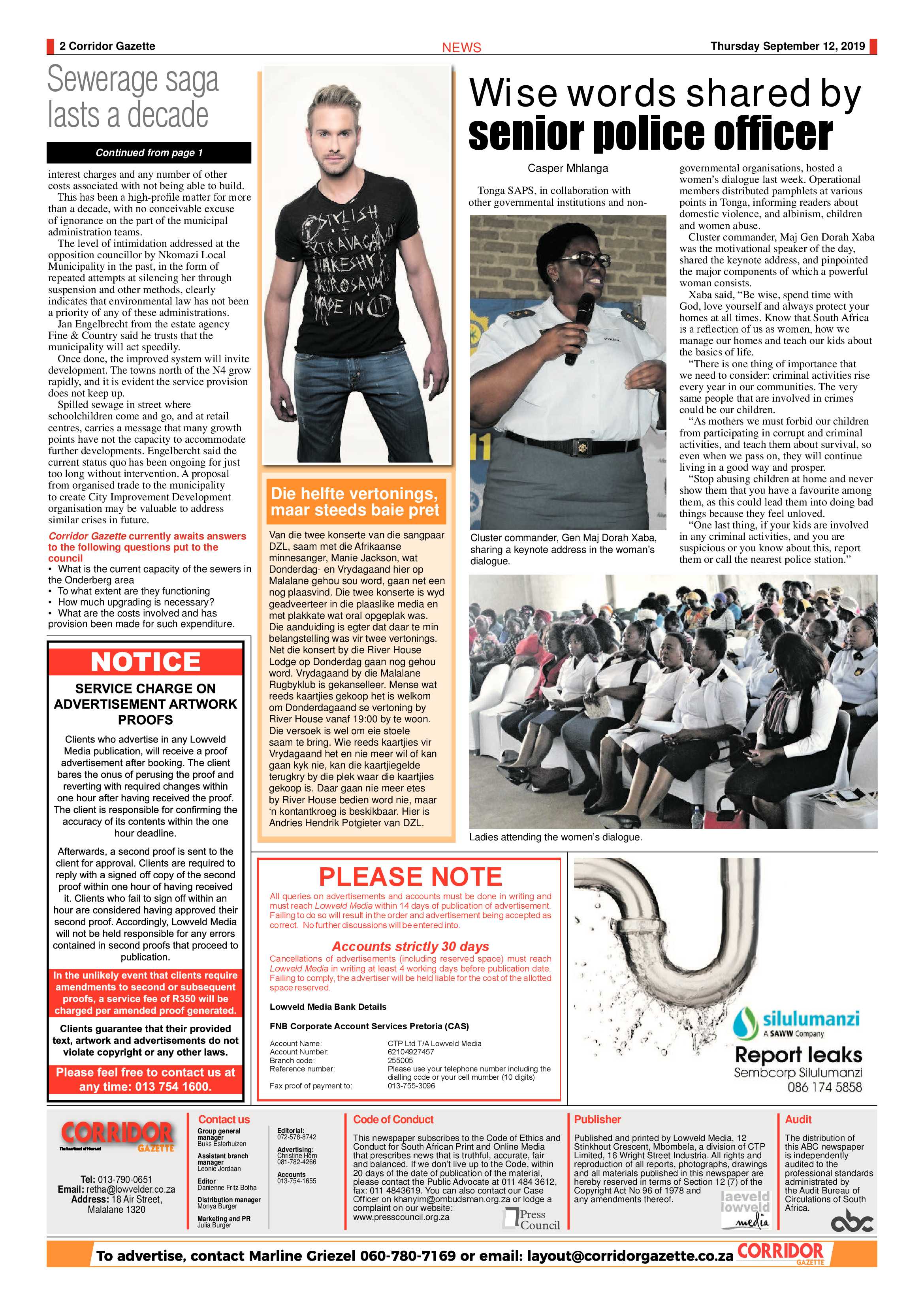 Corridor Gazette 12 September 2019 page 2