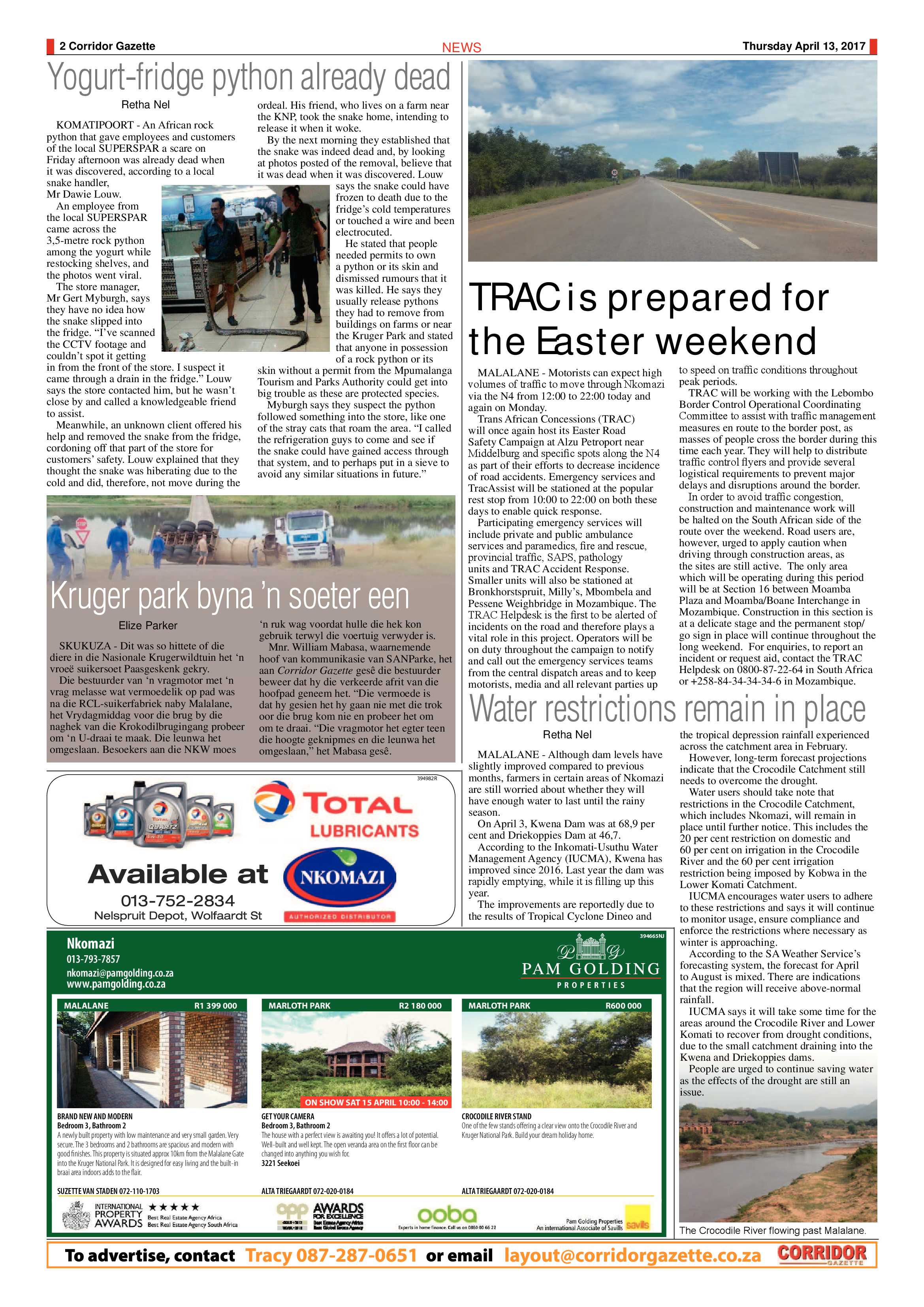 Corridor Gazette 13 April 2017 page 2