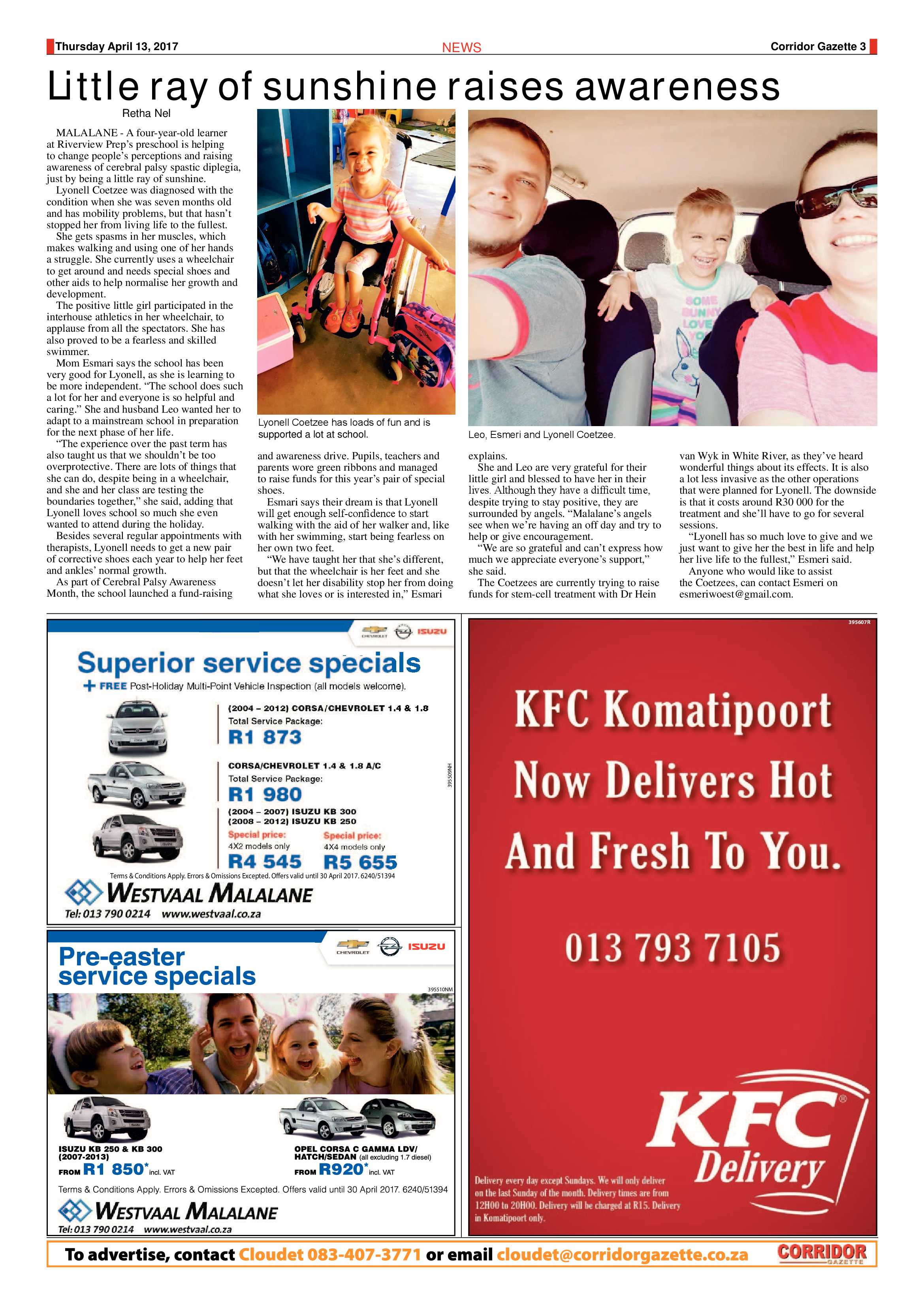 Corridor Gazette 13 April 2017 page 3