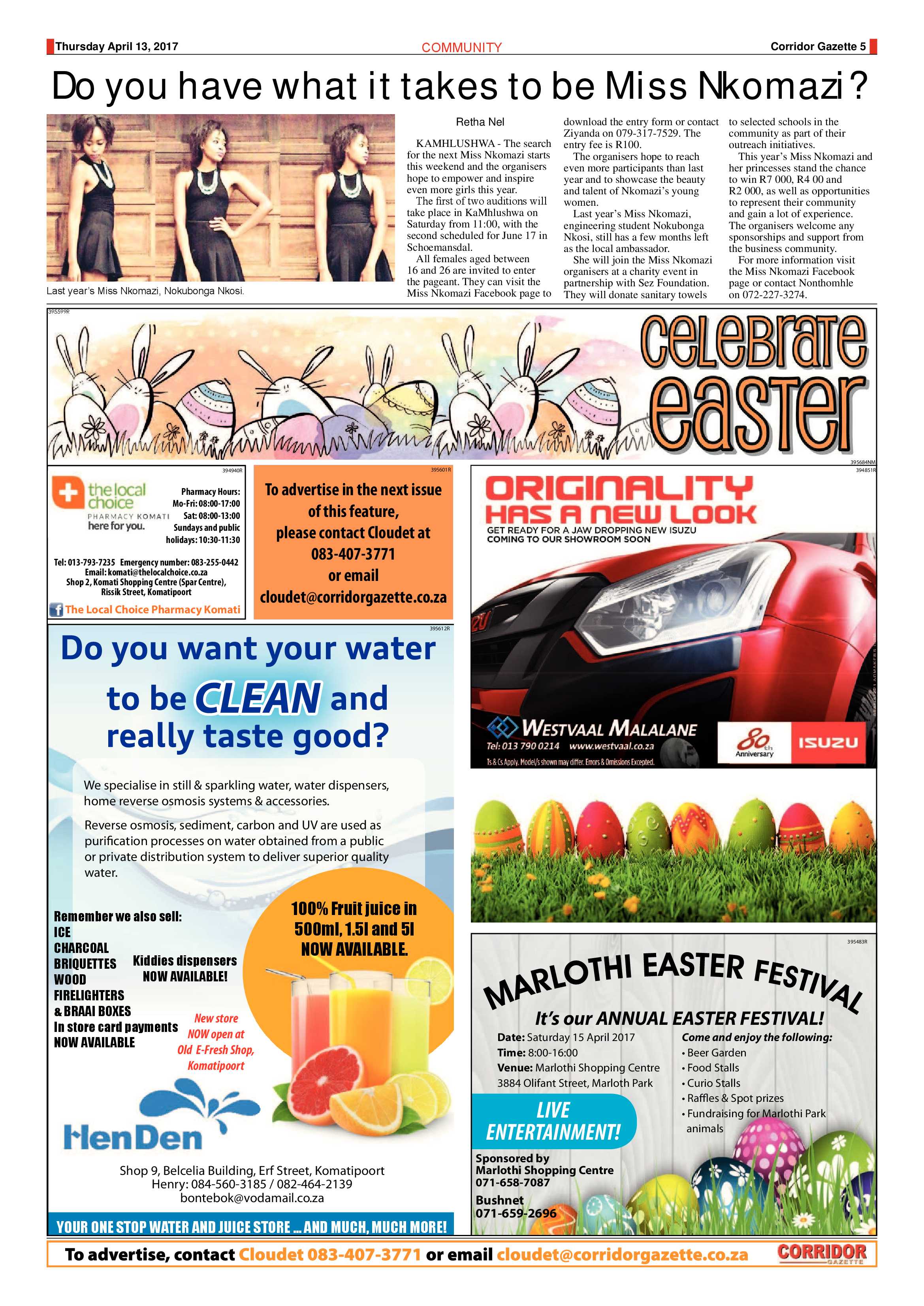 Corridor Gazette 13 April 2017 page 5