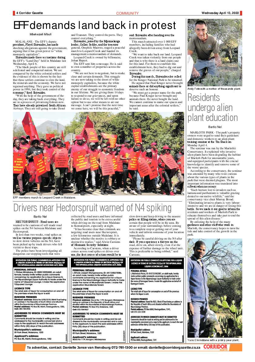 Corridor Gazette 13 April 2022 page 4