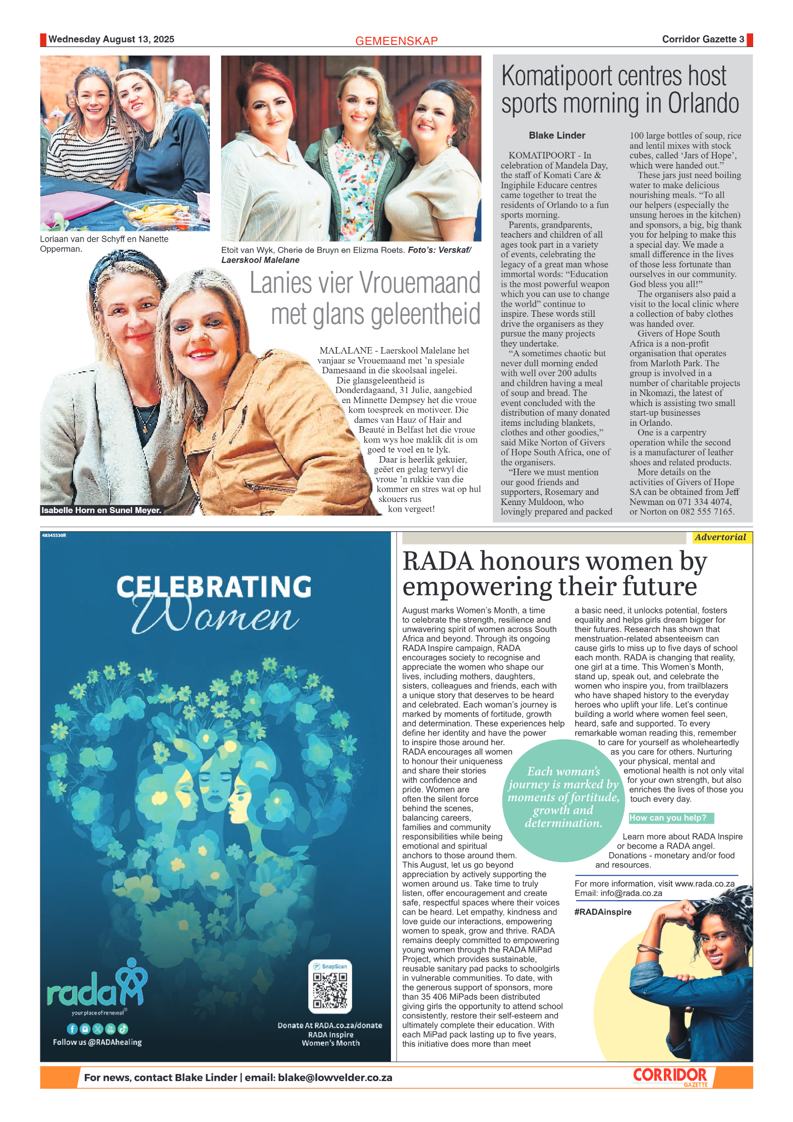 Corridor Gazette 13 August 2025 page 5