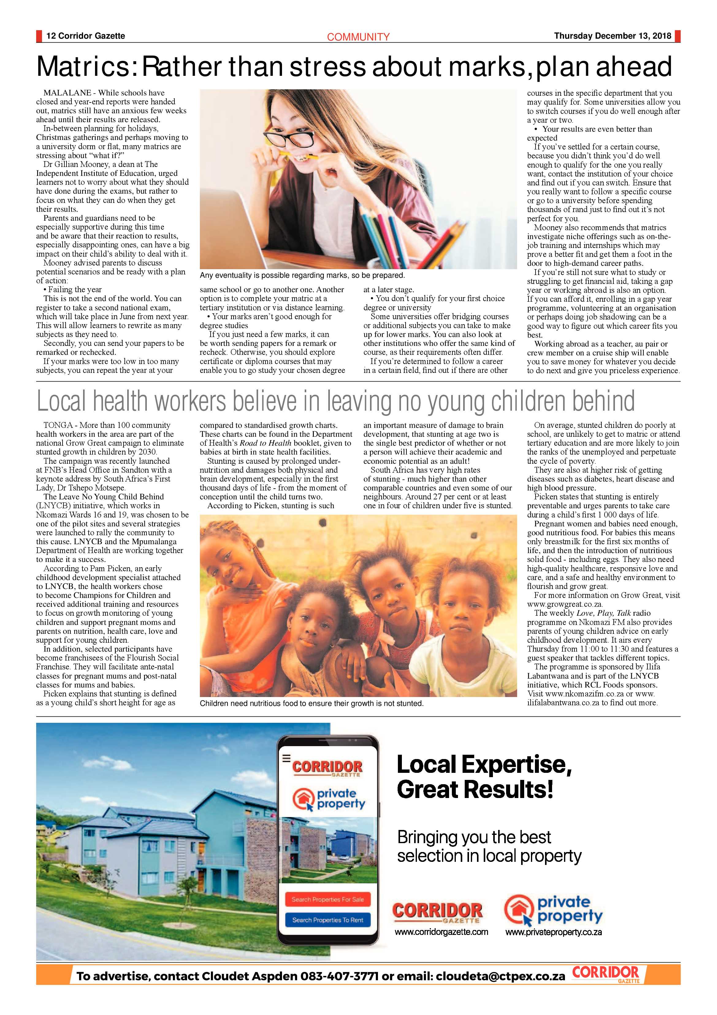 Corridor Gazette 13 December 2018 page 11