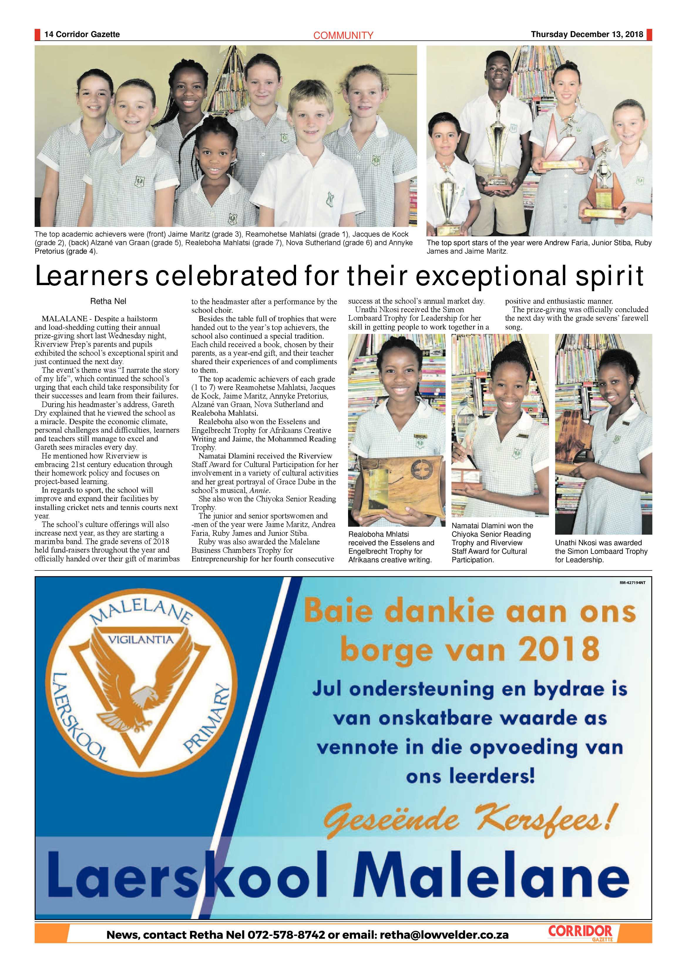 Corridor Gazette 13 December 2018 page 13