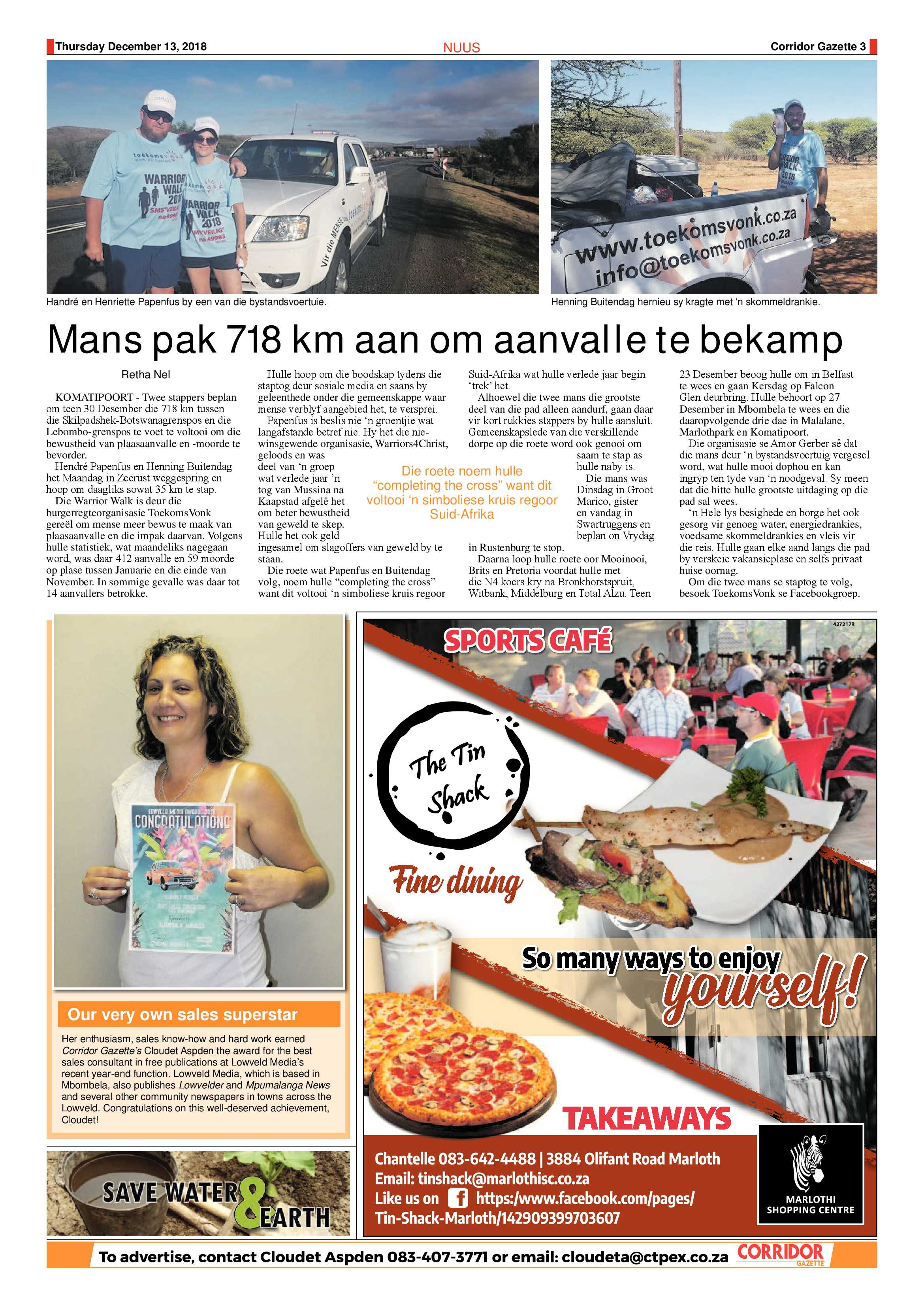 Corridor Gazette 13 December 2018 page 3