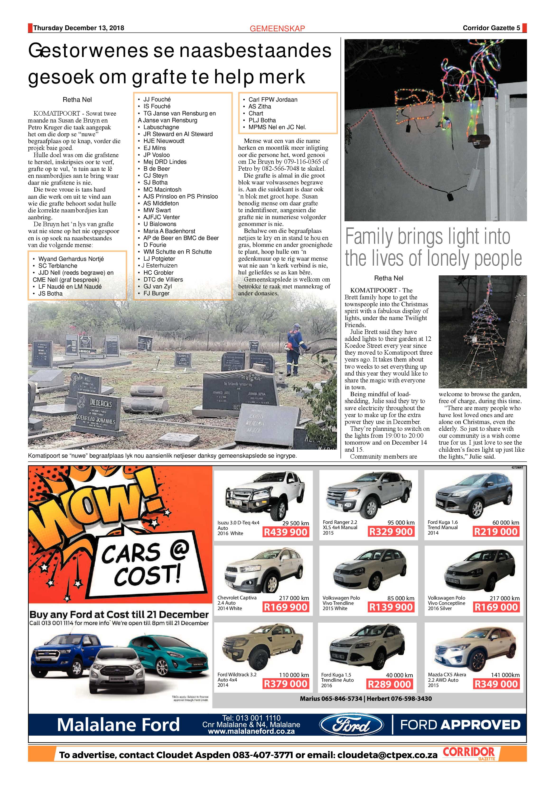 Corridor Gazette 13 December 2018 page 5