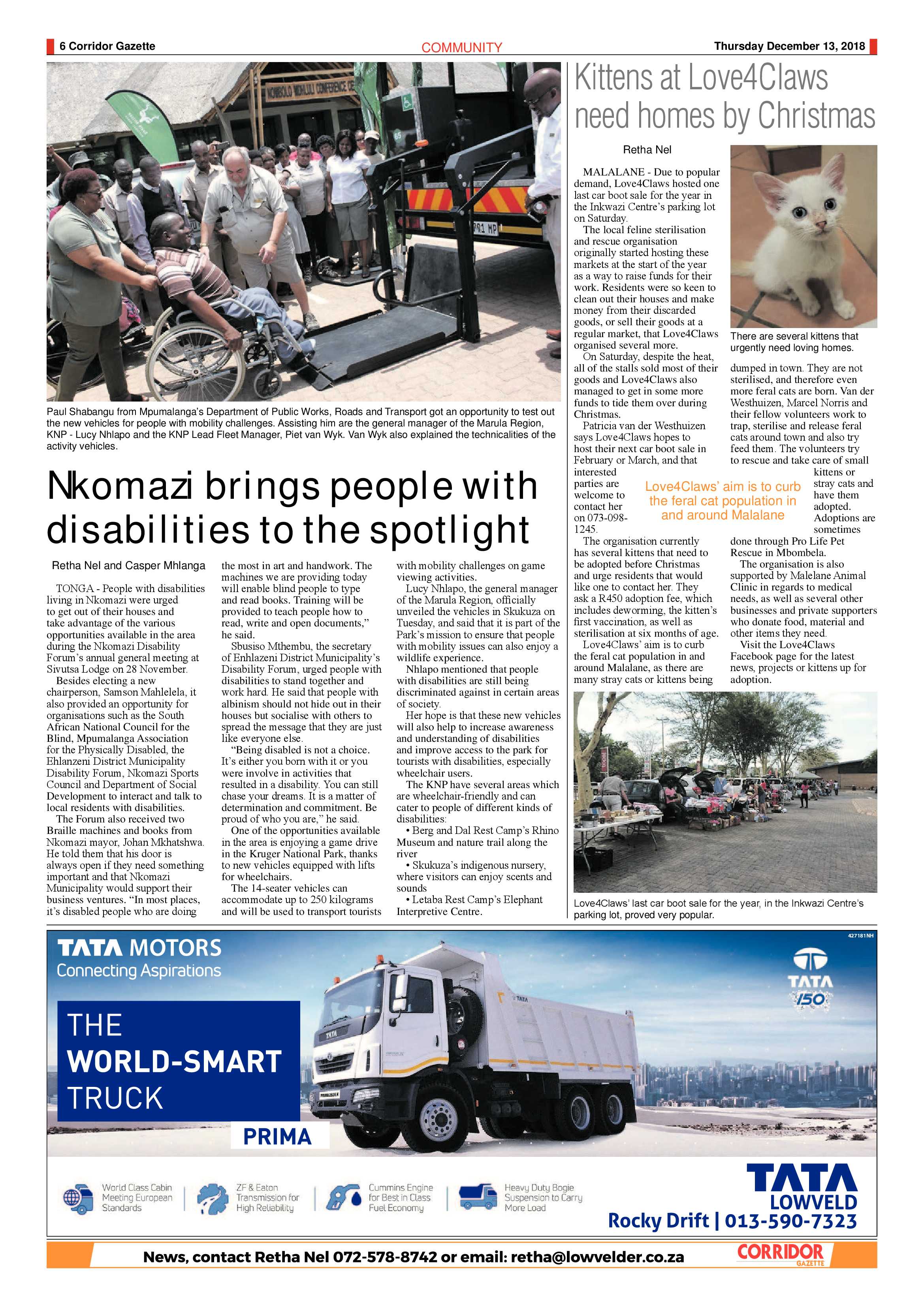 Corridor Gazette 13 December 2018 page 6