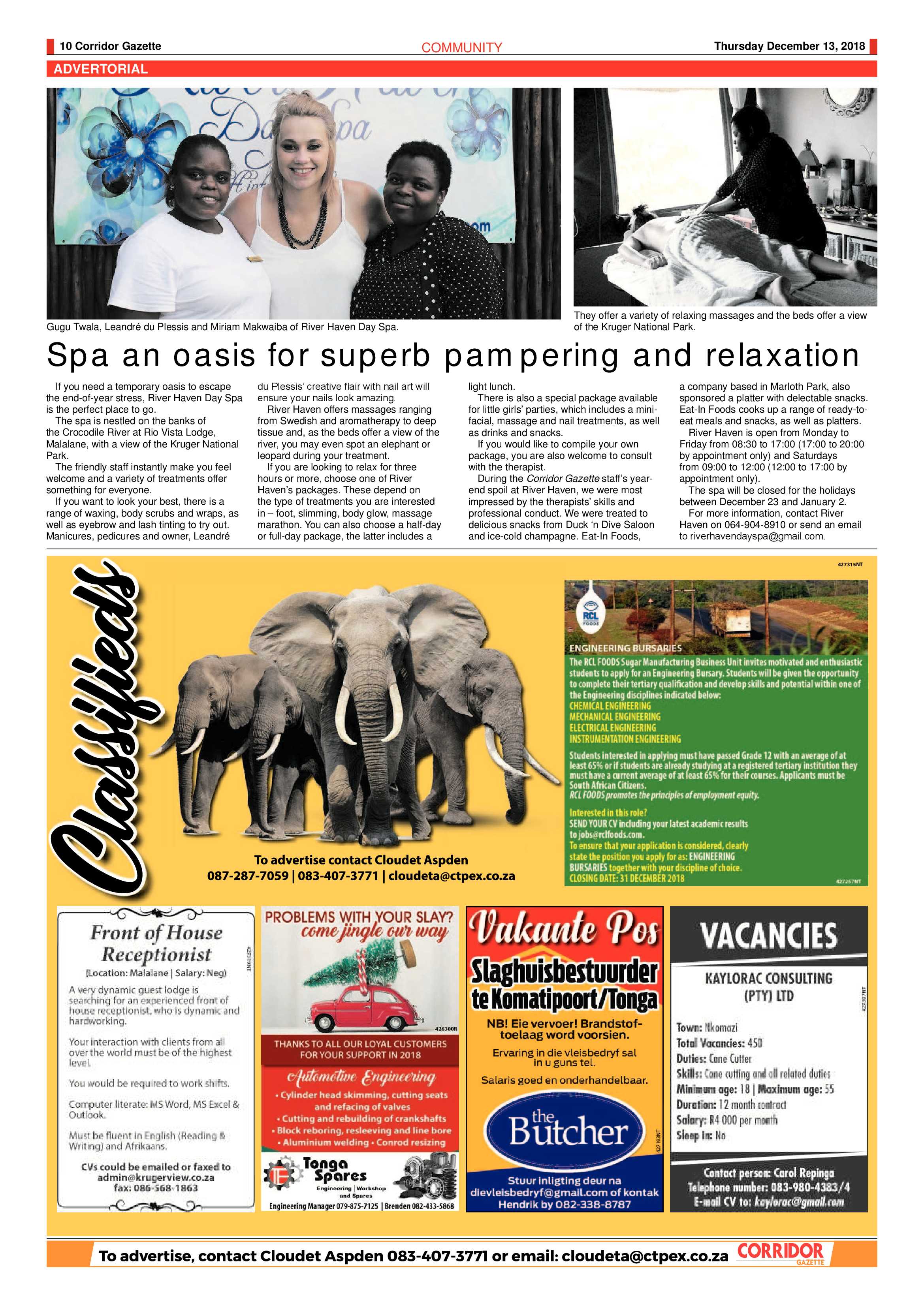 Corridor Gazette 13 December 2018 page 9
