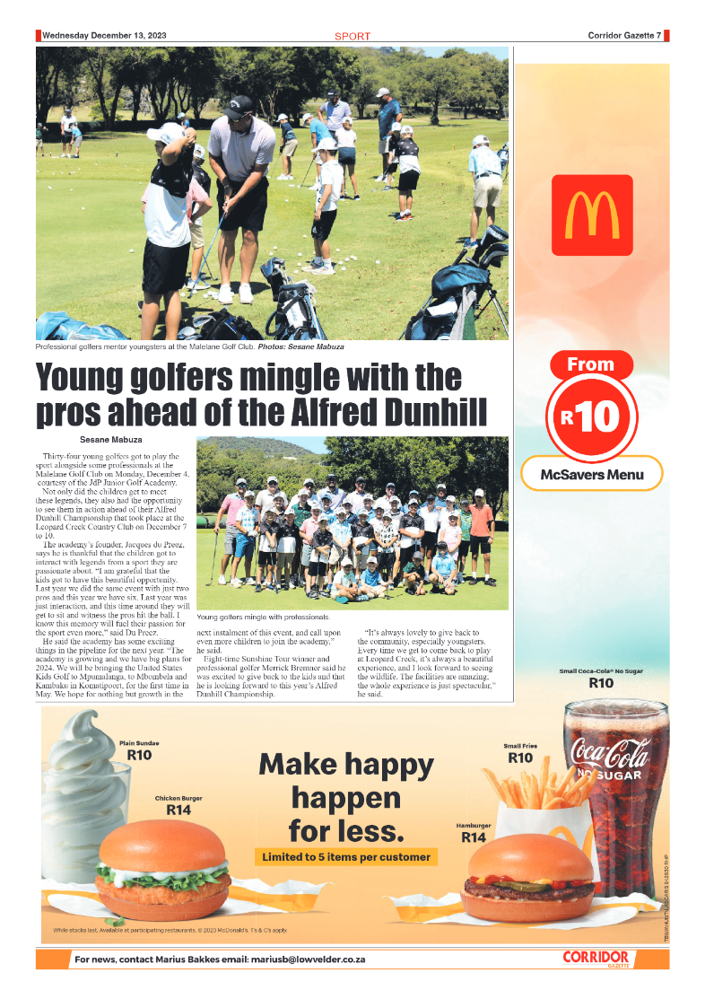 Corridor Gazette 13 December 2023 page 7