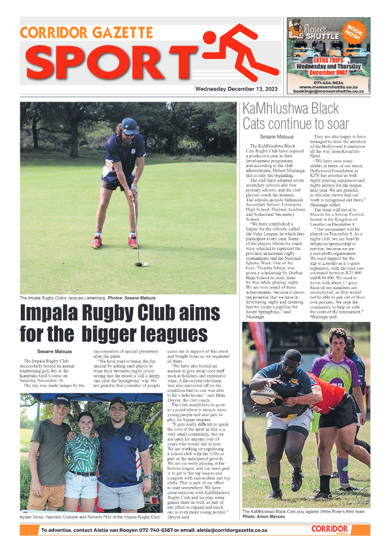 Corridor Gazette 13 December 2023 page 8