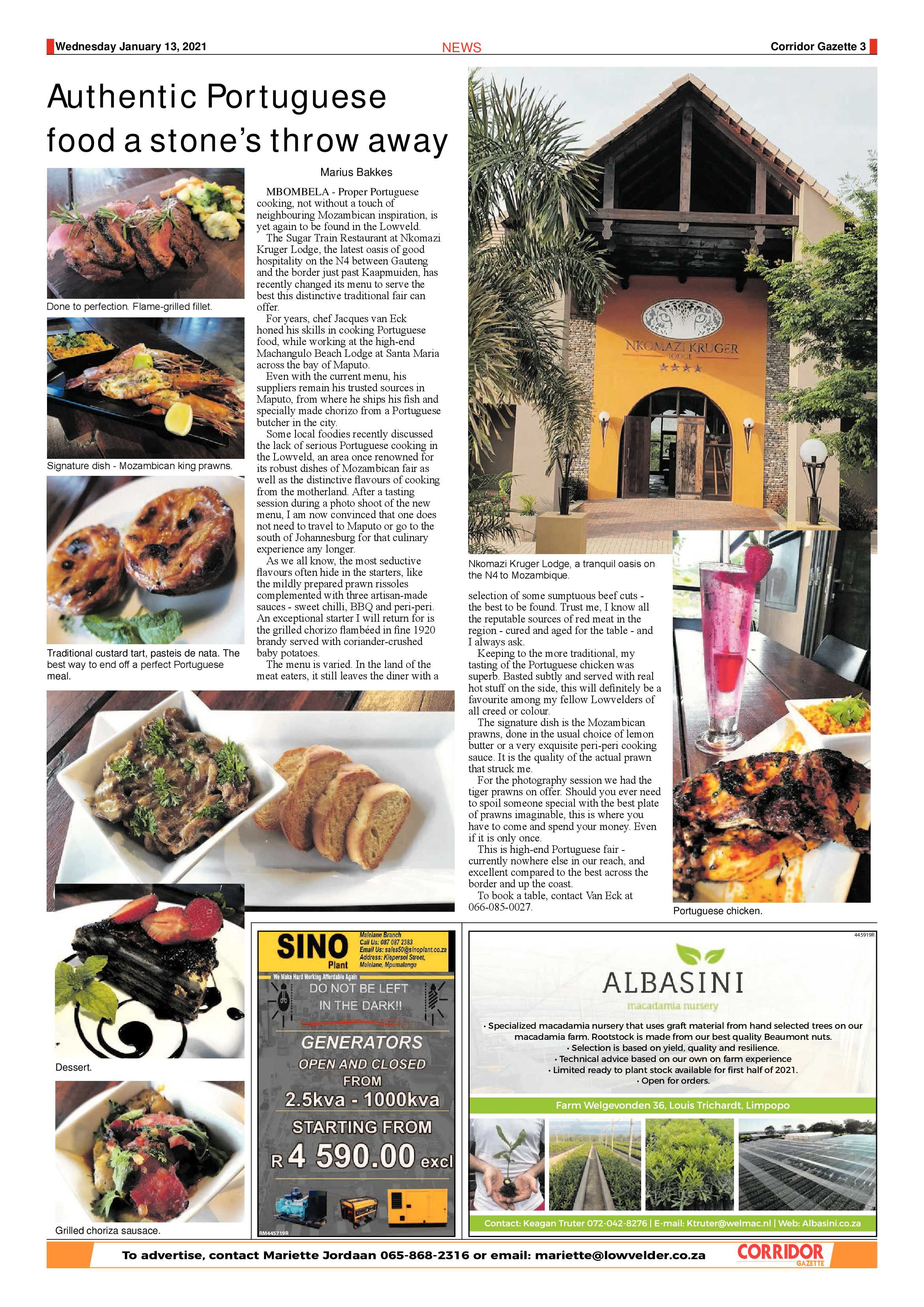 Corridor Gazette 13 January 2021 page 3