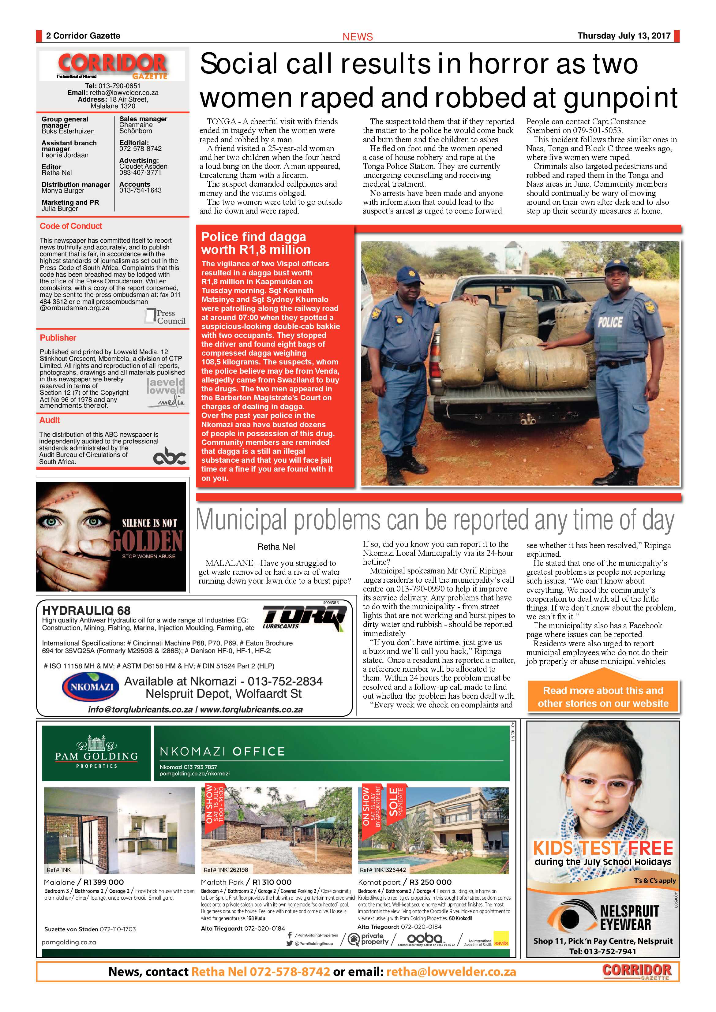 Corridor Gazette 13 July 2017 page 2