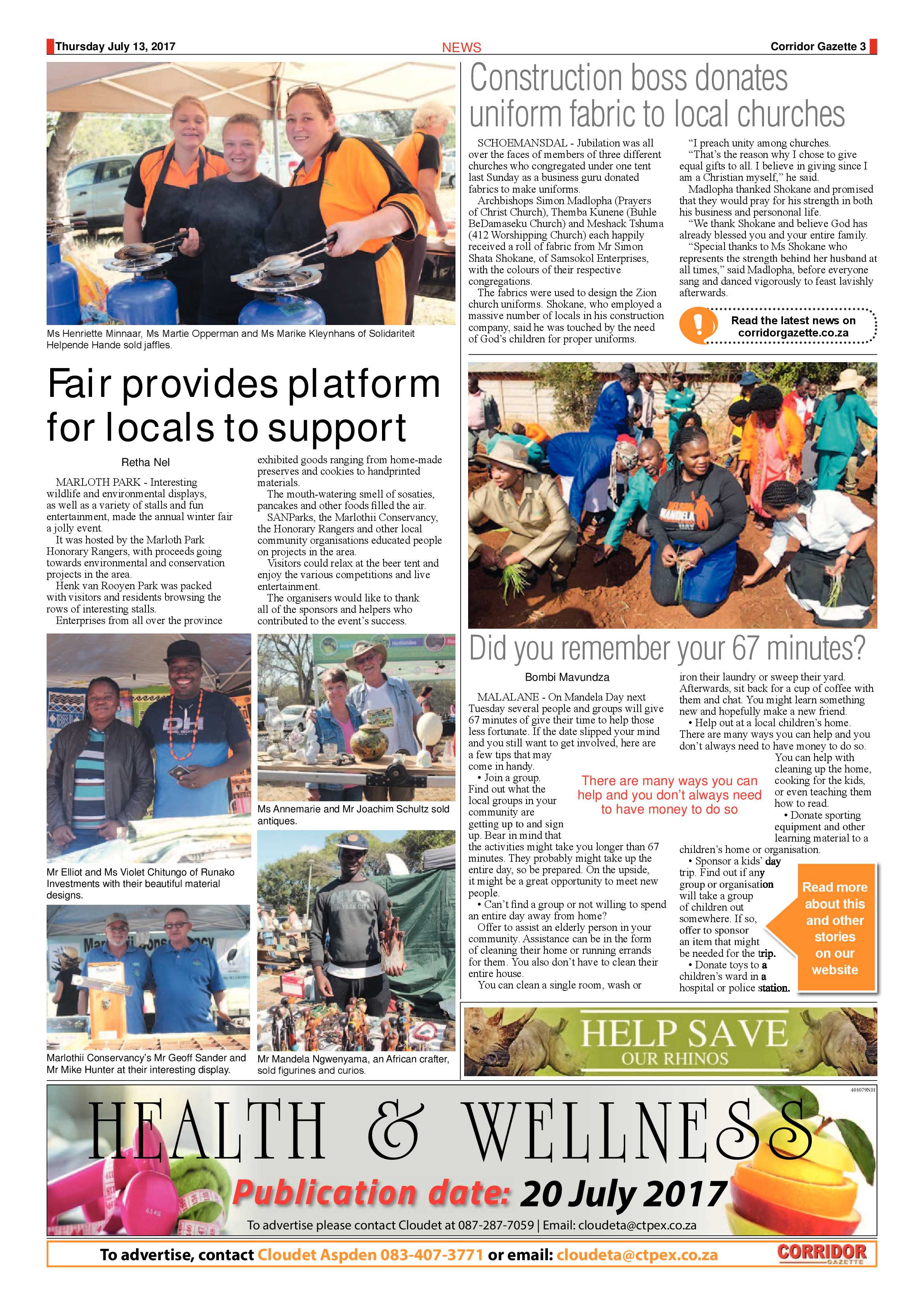 Corridor Gazette 13 July 2017 page 3