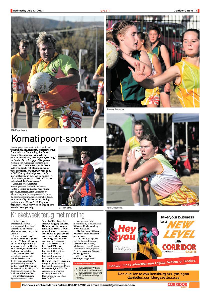 Corridor Gazette 13 July 2022 page 11