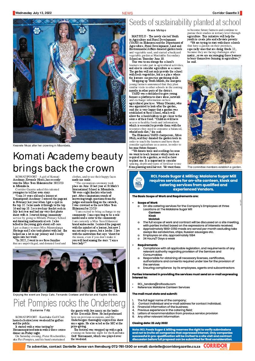 Corridor Gazette 13 July 2022 page 3