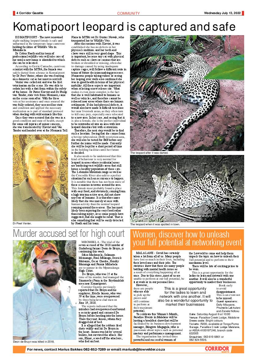 Corridor Gazette 13 July 2022 page 4