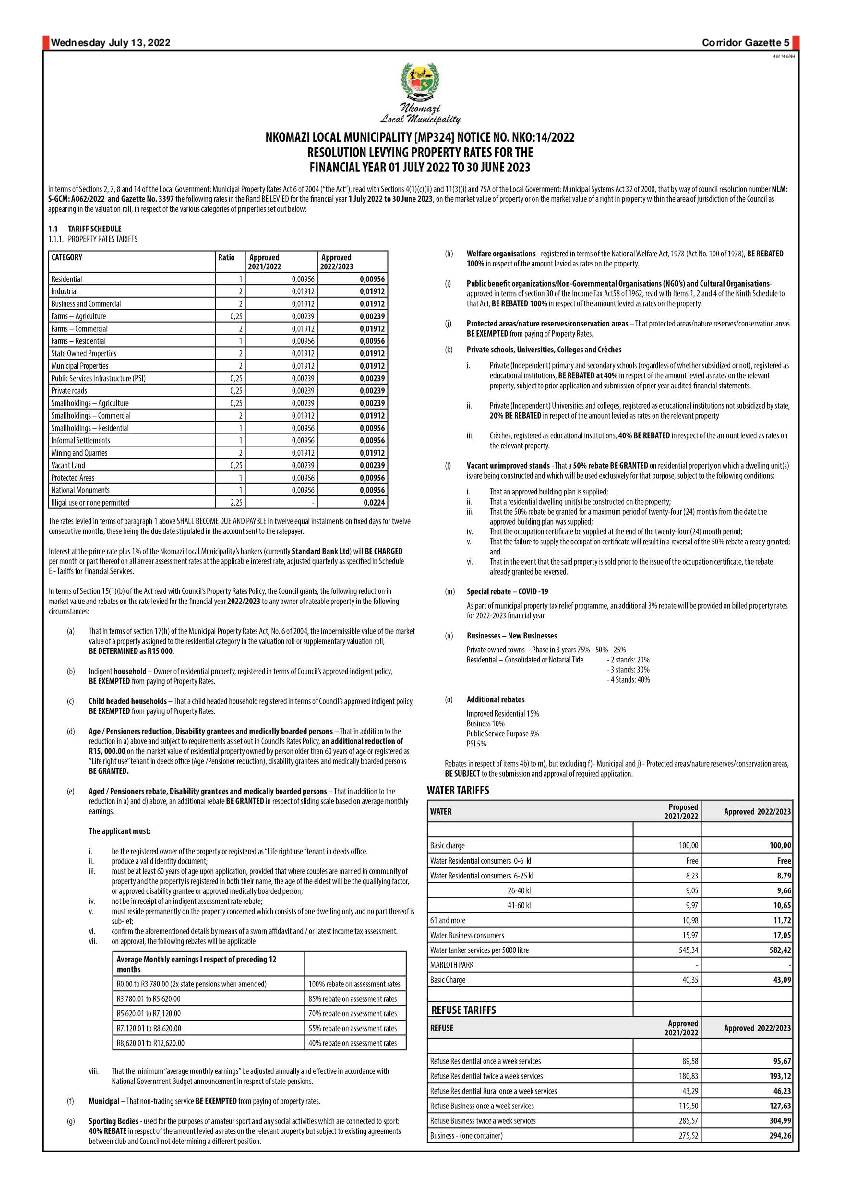 Corridor Gazette 13 July 2022 page 5
