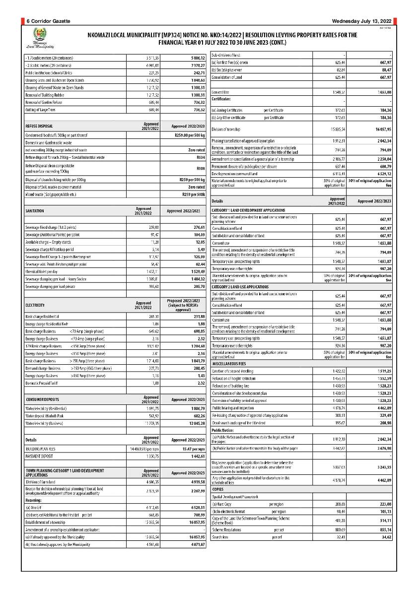 Corridor Gazette 13 July 2022 page 6