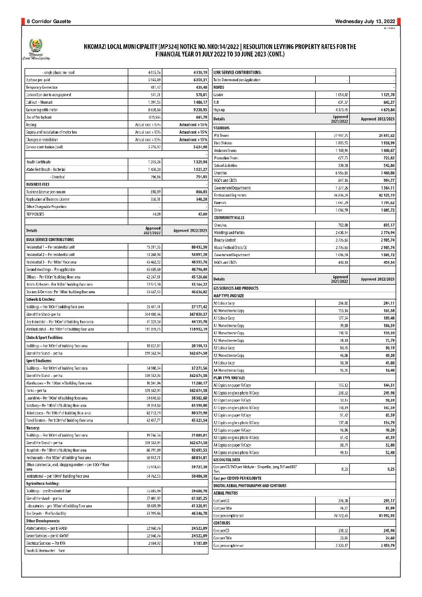 Corridor Gazette 13 July 2022 page 8