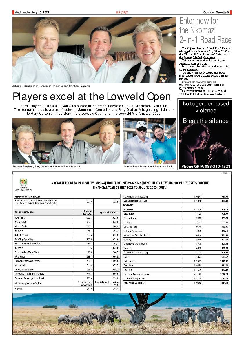 Corridor Gazette 13 July 2022 page 9