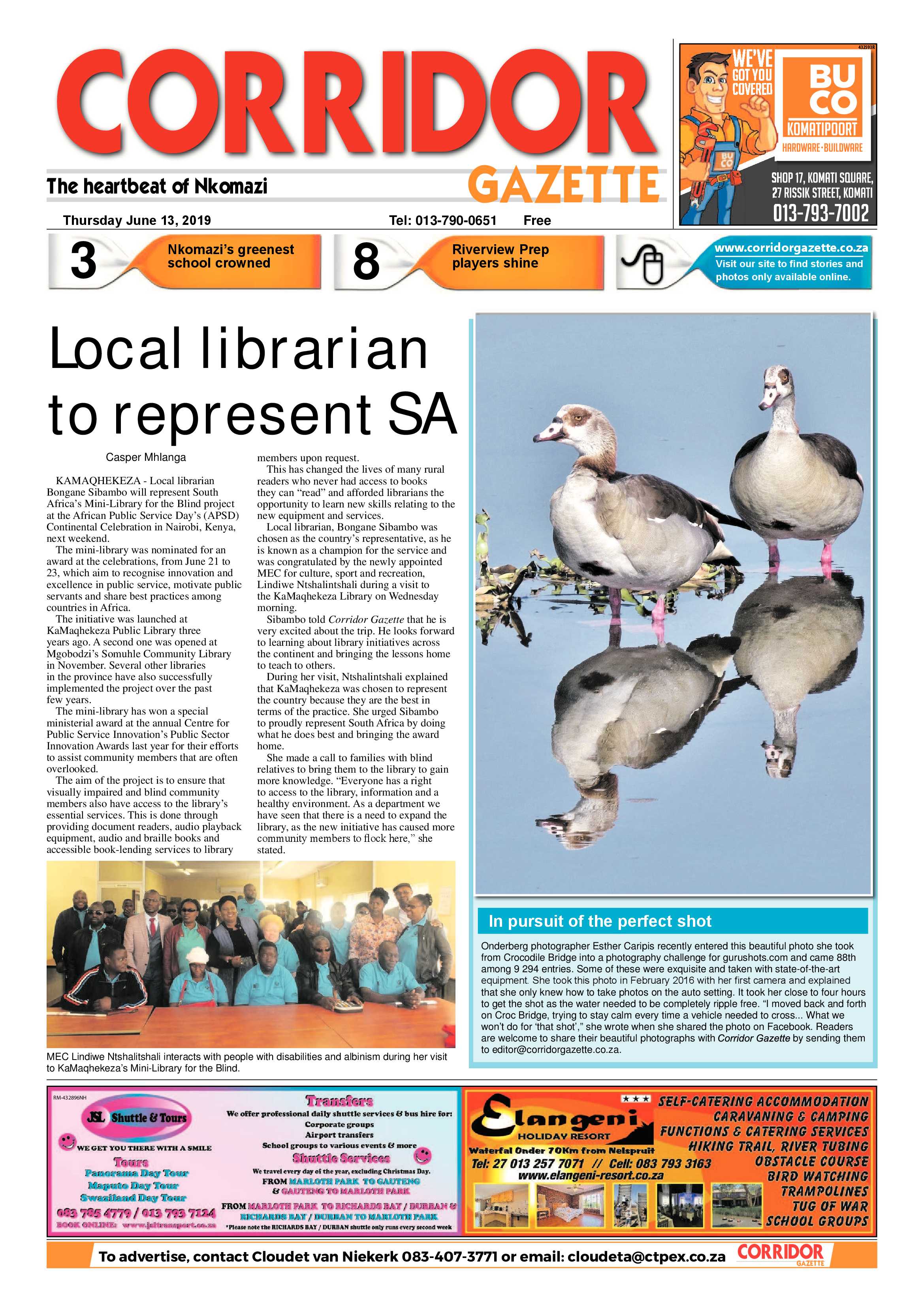 Corridor Gazette 13 June 2019 page 1